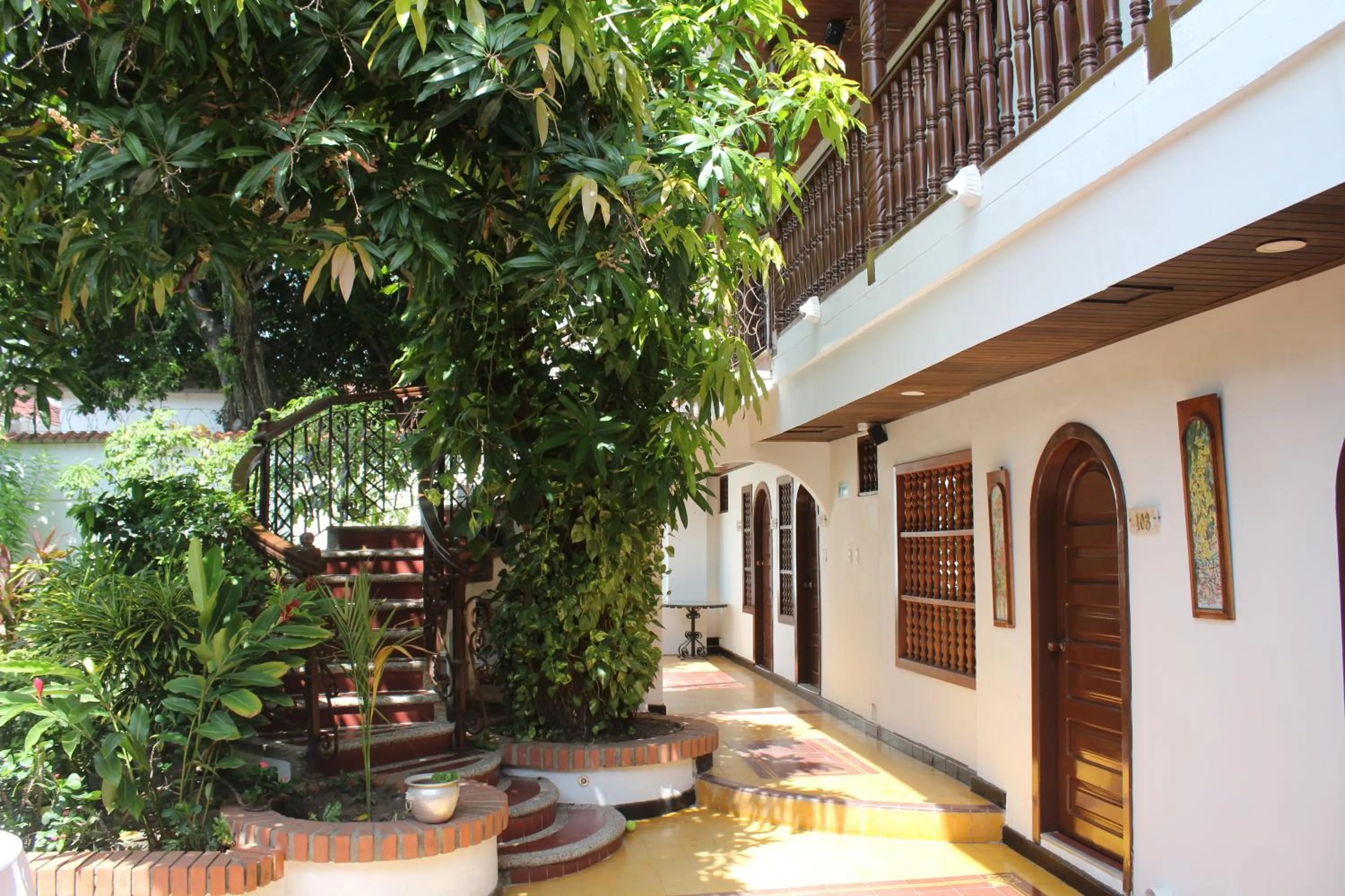 Patio in Hotel Casa Colonial