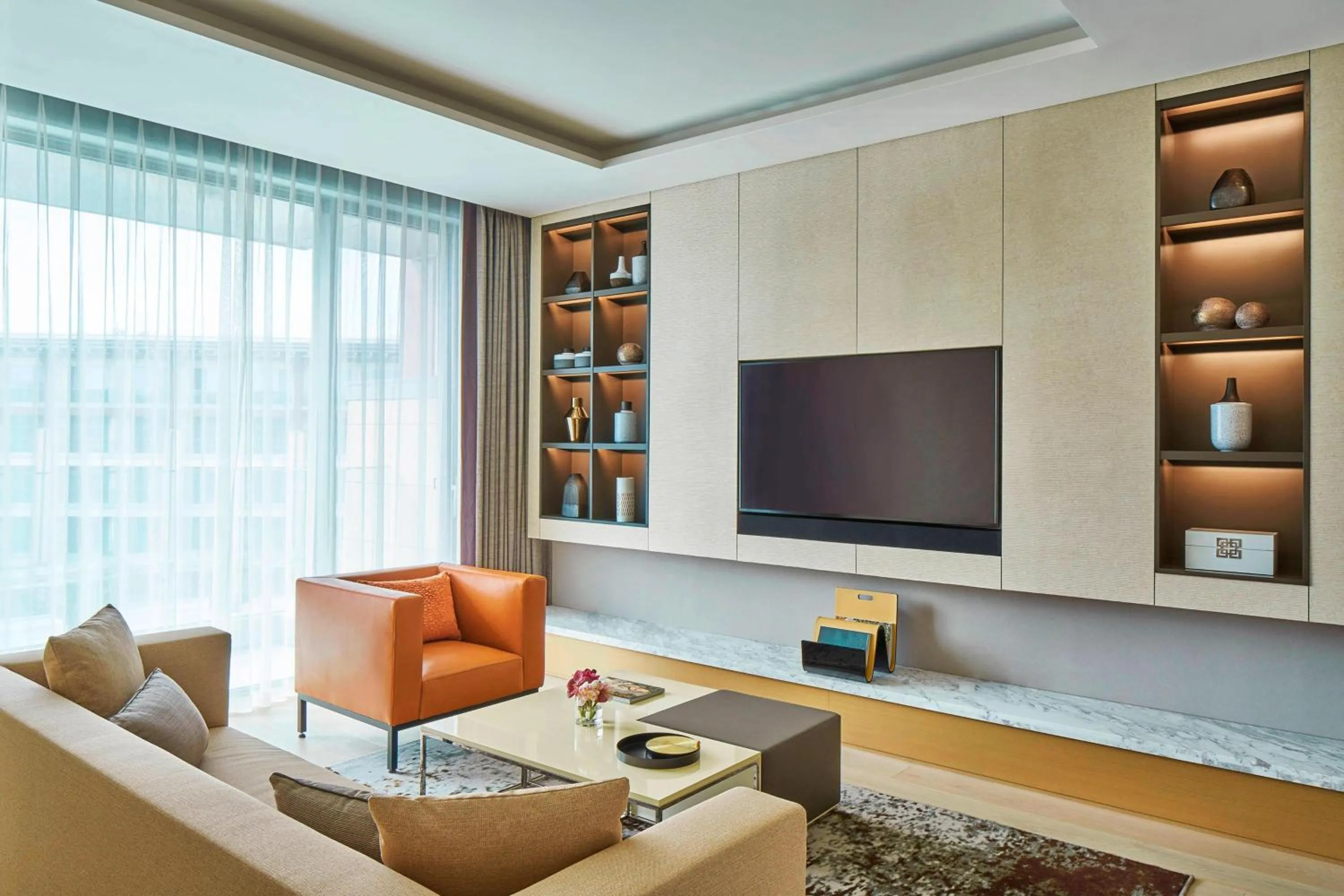 Living room in Marriott Jeju Shinhwa World Hotel