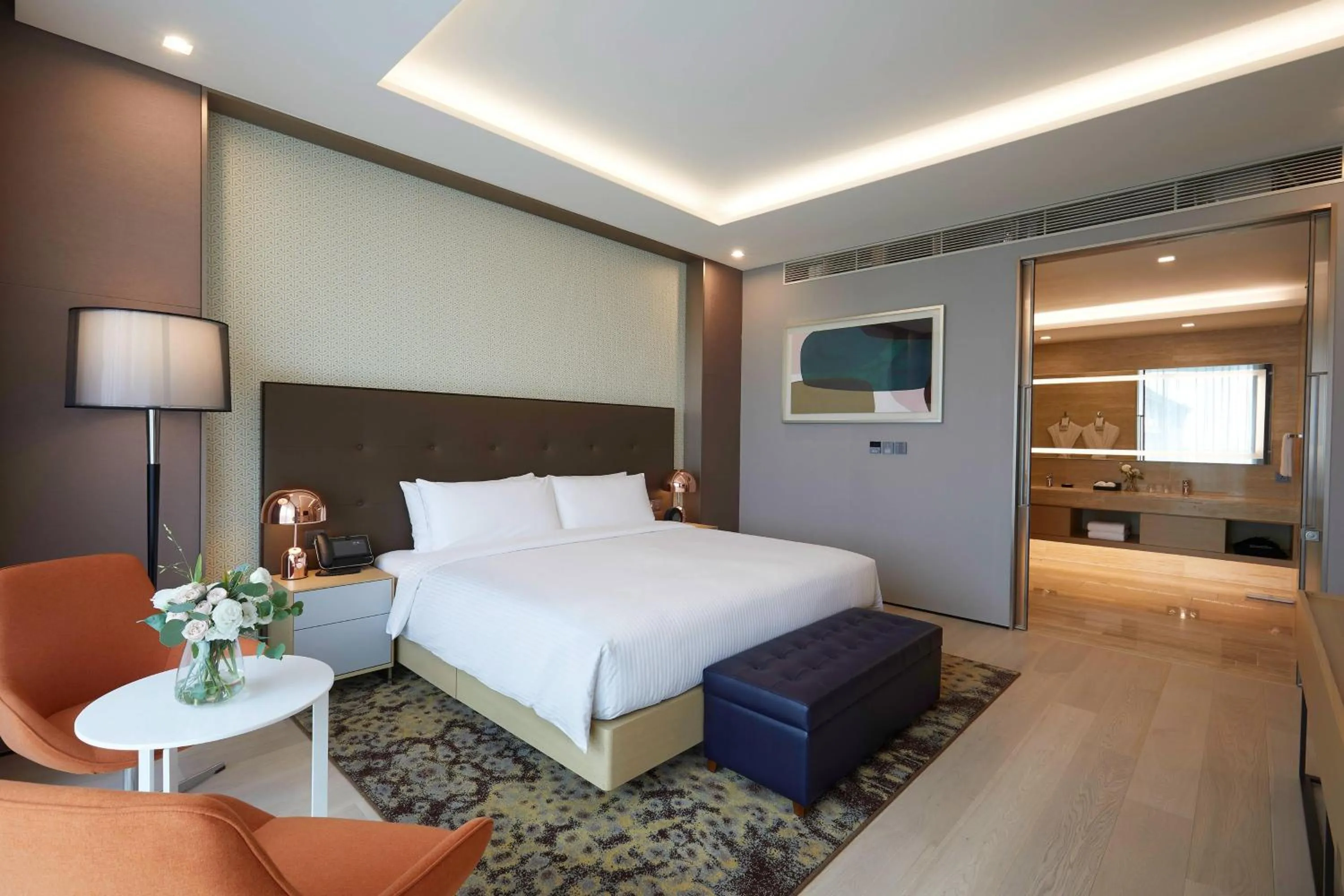 Bedroom, Bed in Marriott Jeju Shinhwa World Hotel