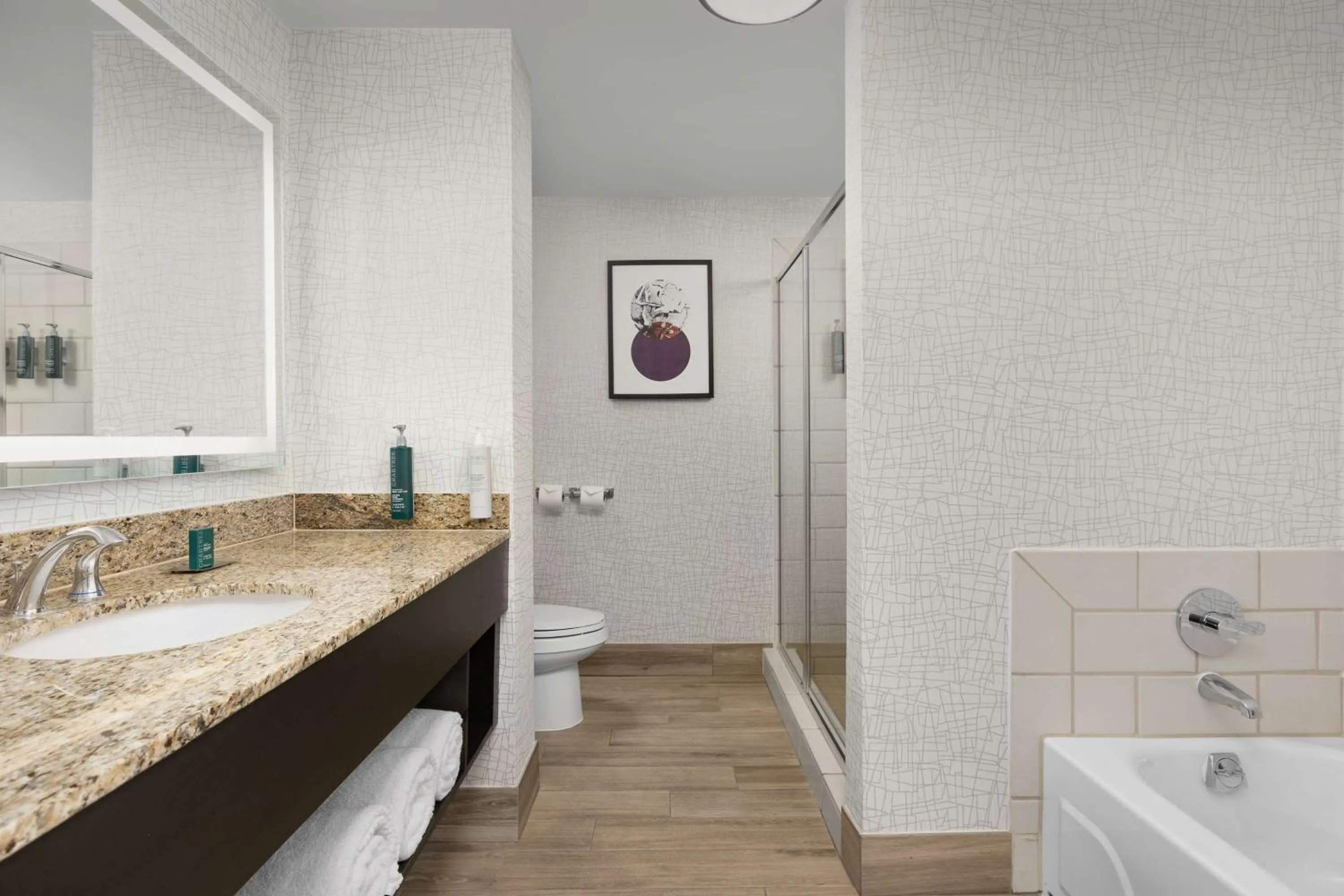 Bathroom in DoubleTree by Hilton Chicago O'Hare Airport-Rosemont