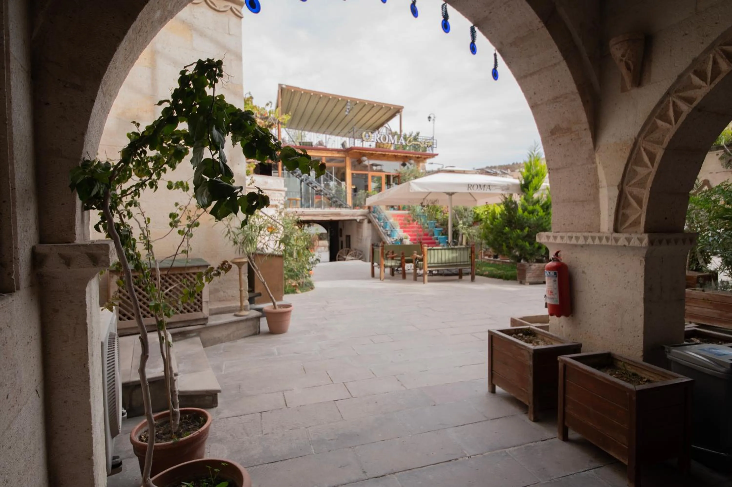 Garden view in Roma Cave Suite