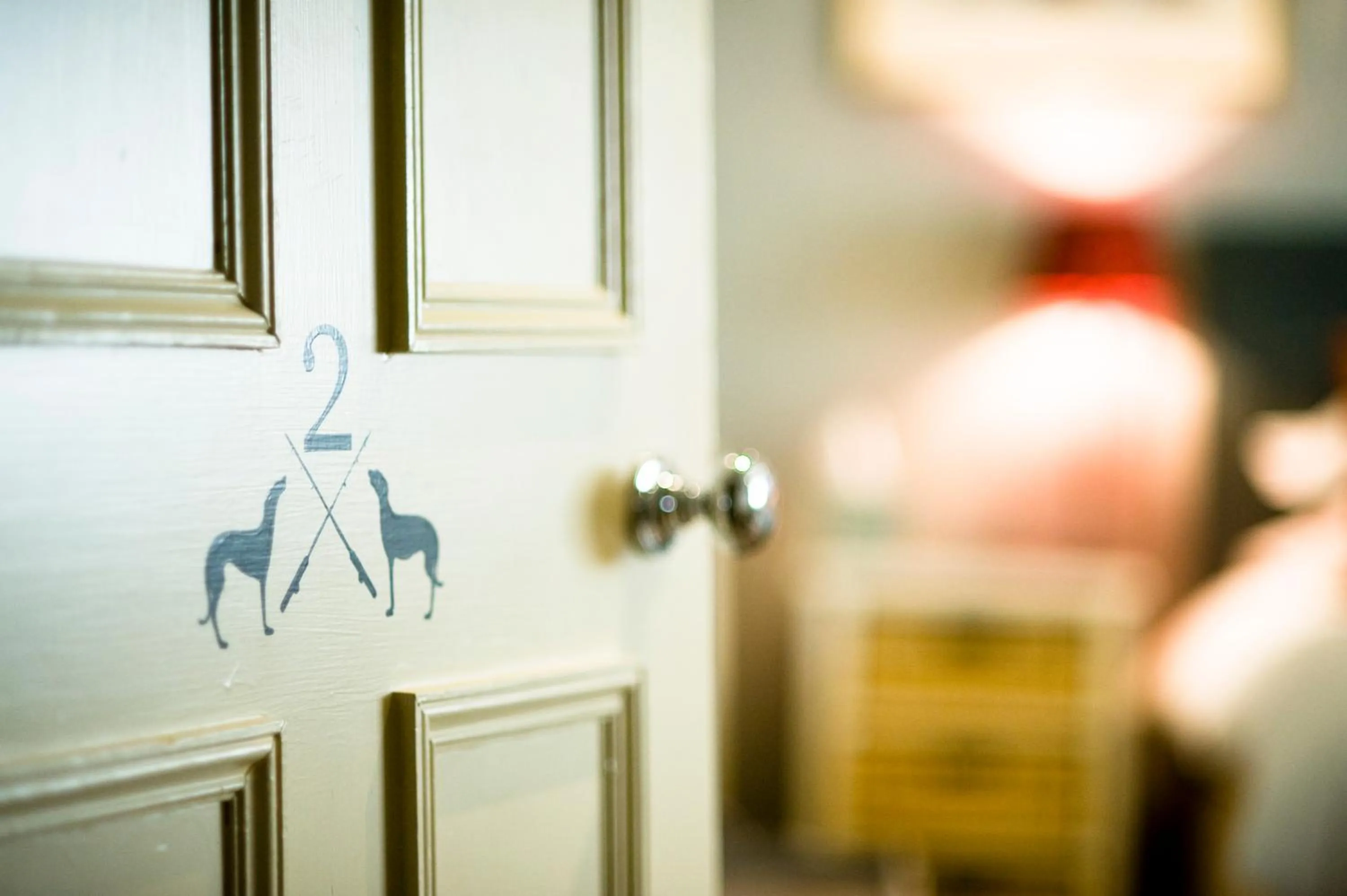 Bed in The Greyhound on the Test Hotel