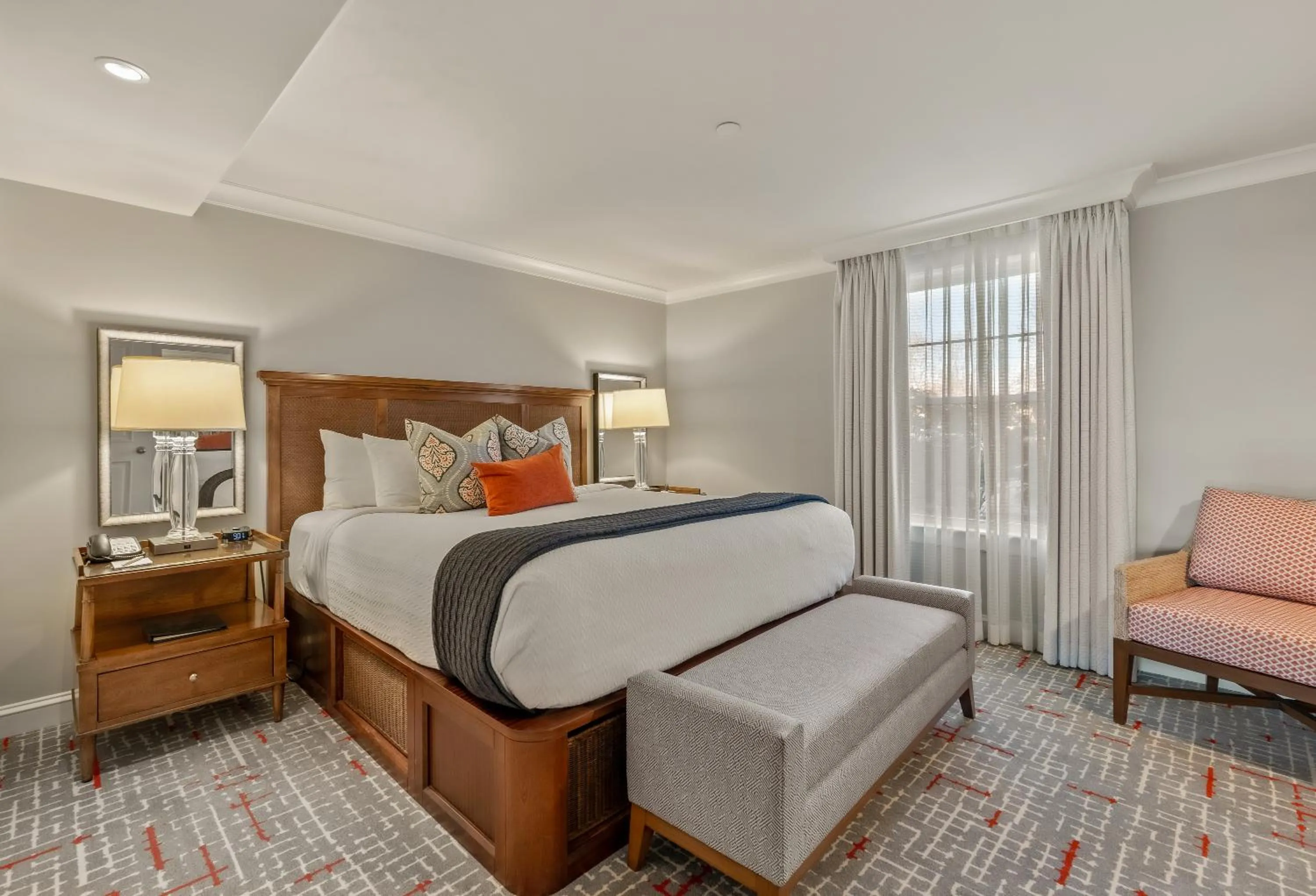 Bed in Inn By the Sea