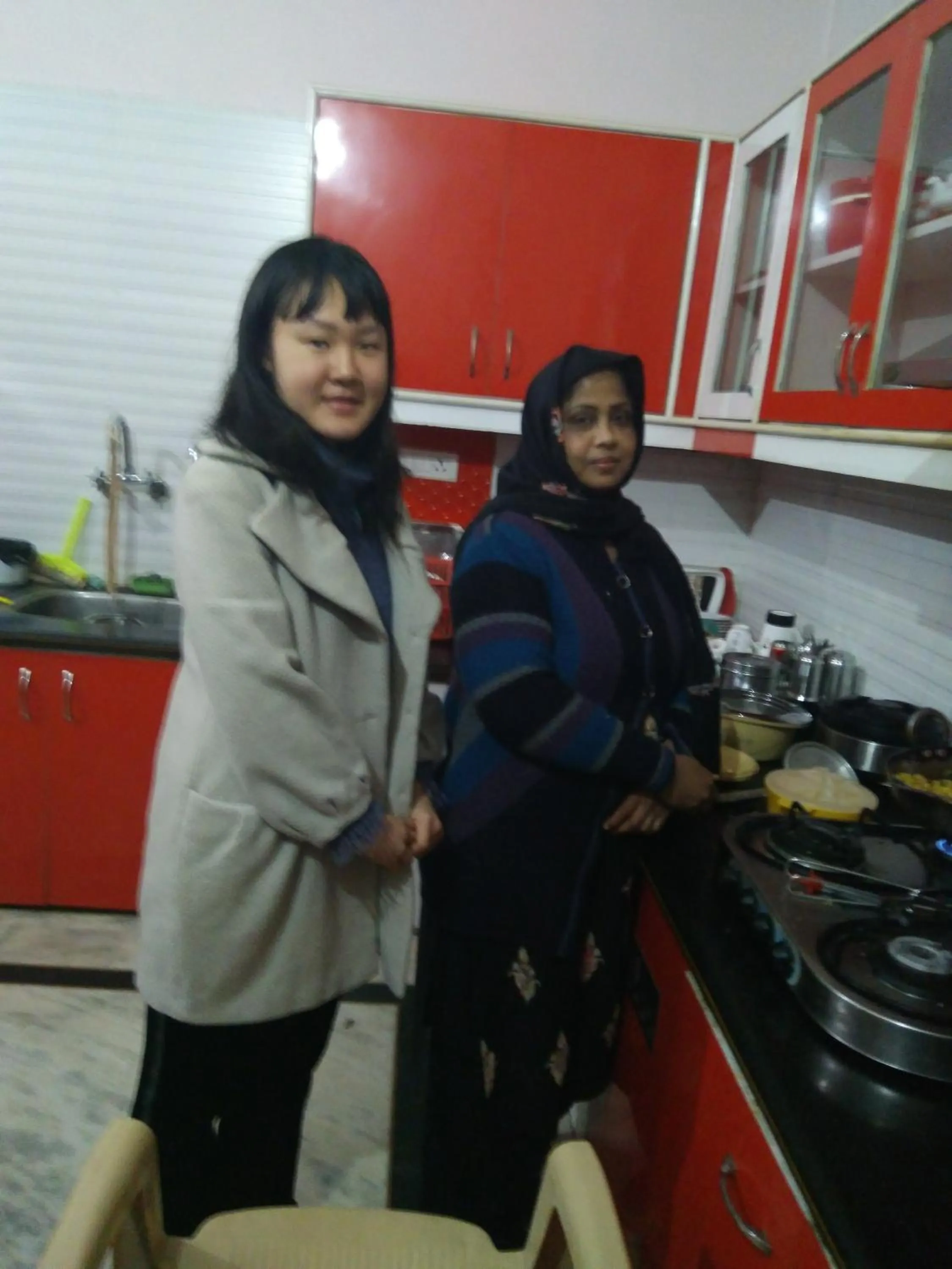 Kitchen or kitchenette in Taj Square A luxurious family homestay