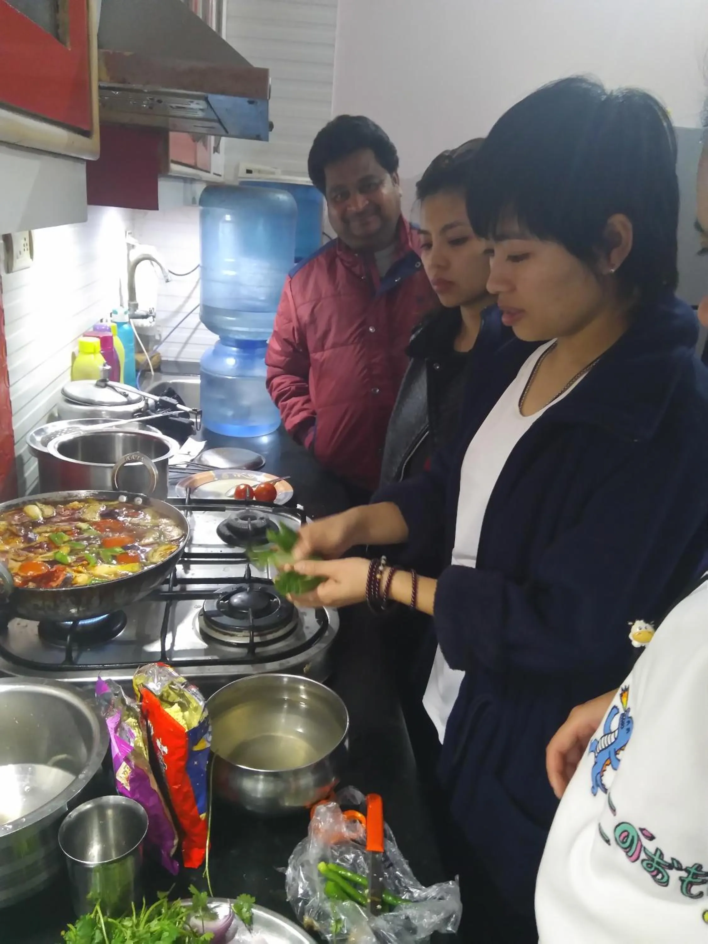 Kitchen or kitchenette in Taj Square A luxurious family homestay