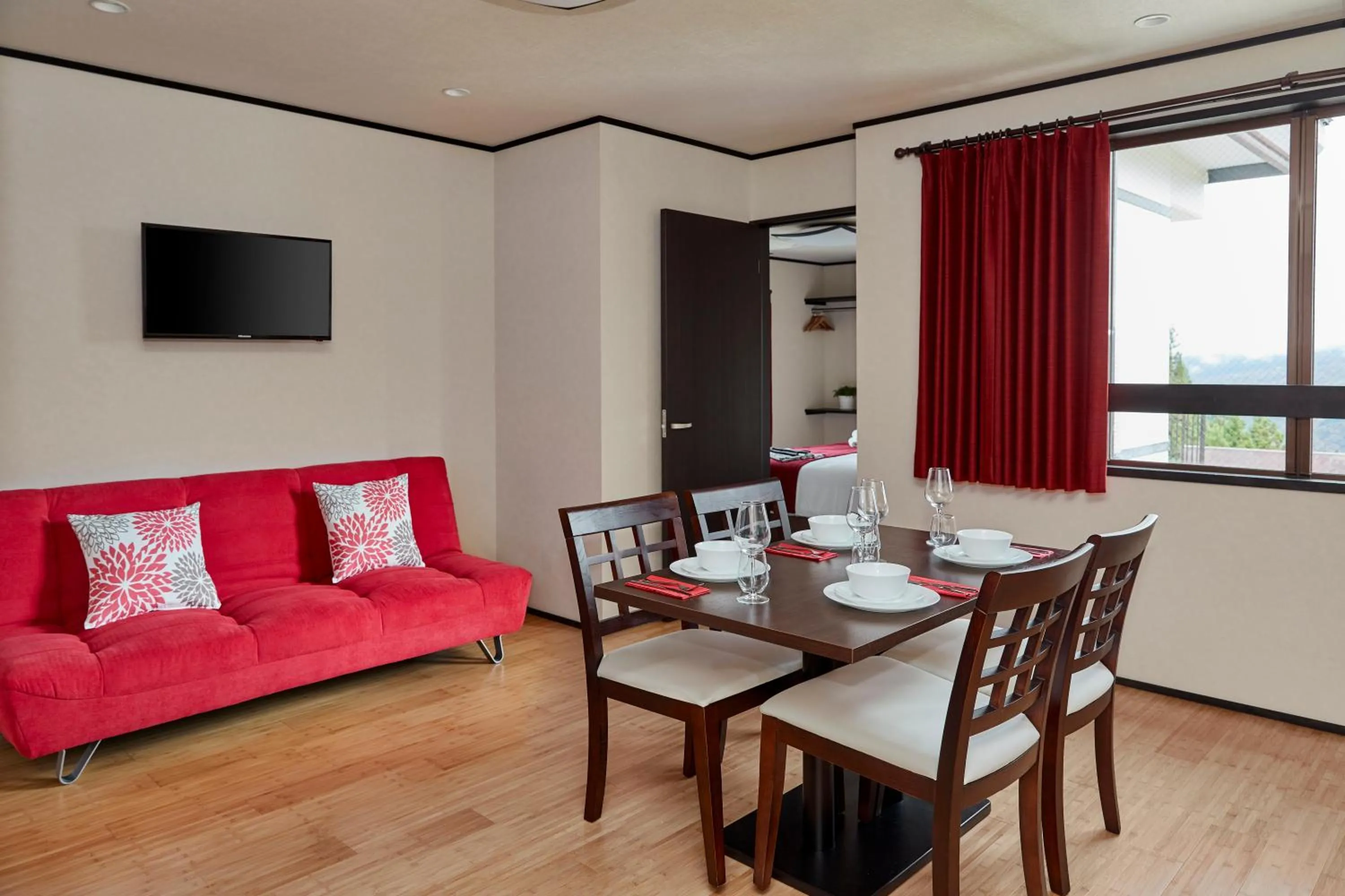 Living room in The Address Akakura