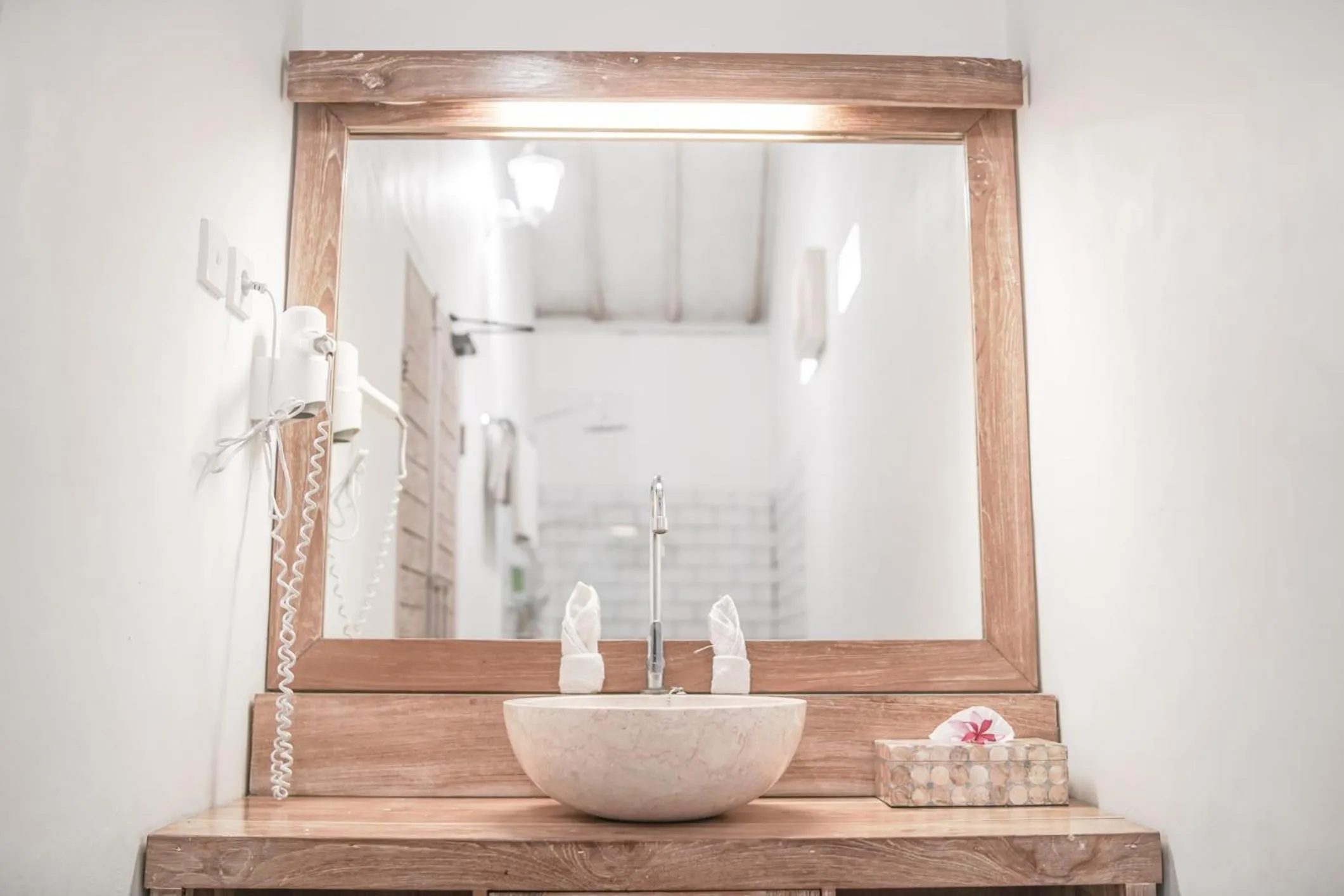Shower in La Roja Bungalows