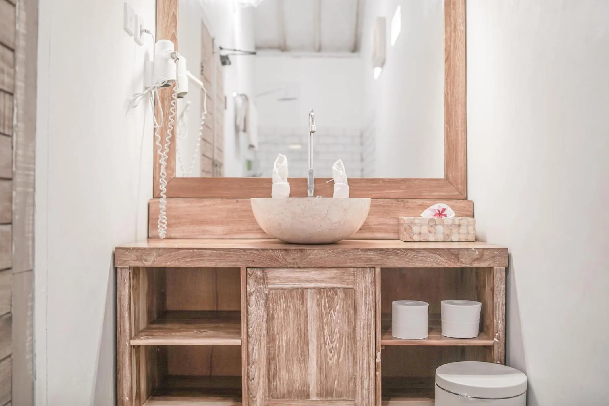 Bathroom in La Roja Bungalows
