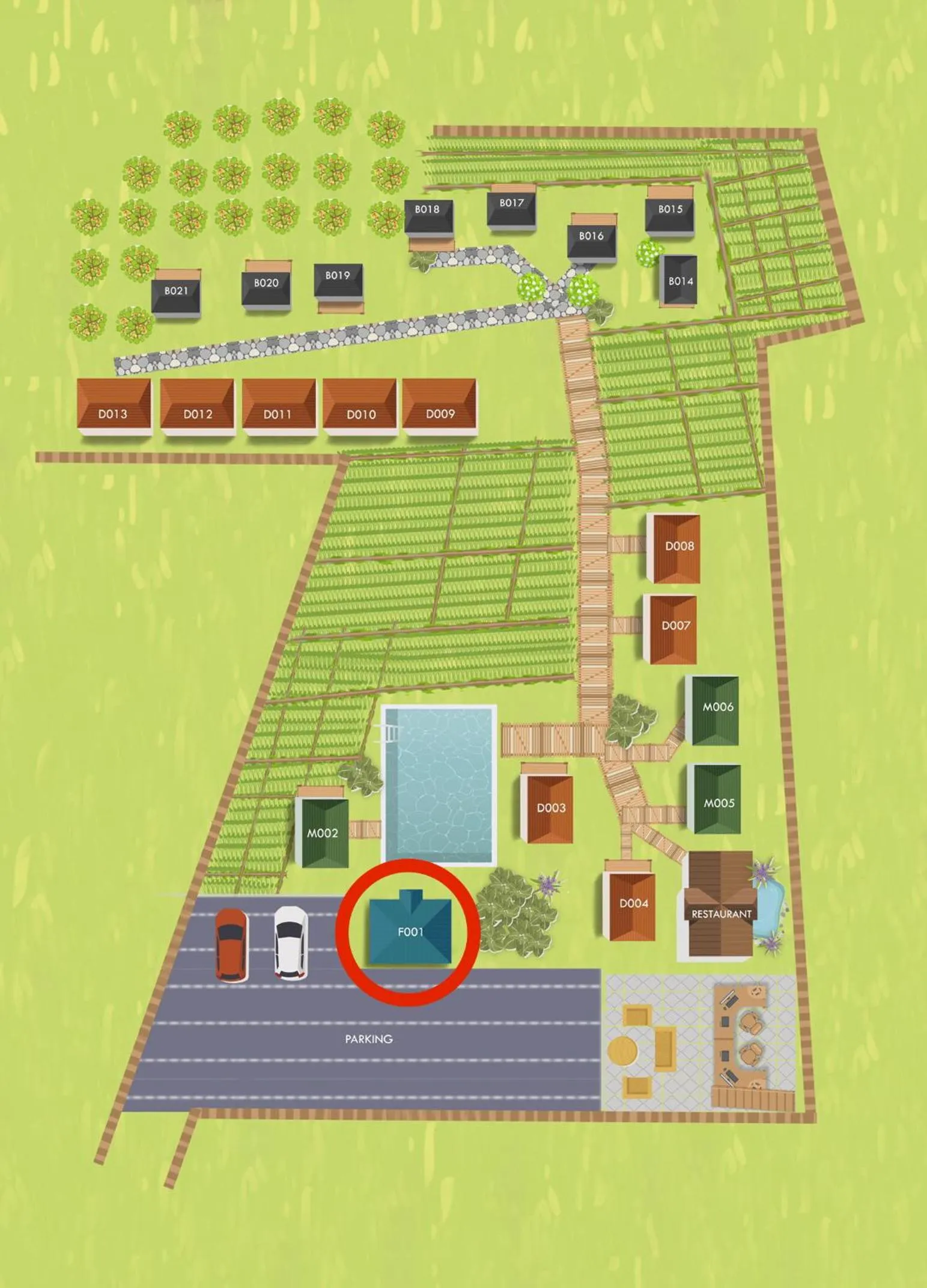 Floor plan in Nok Chan Mee Na