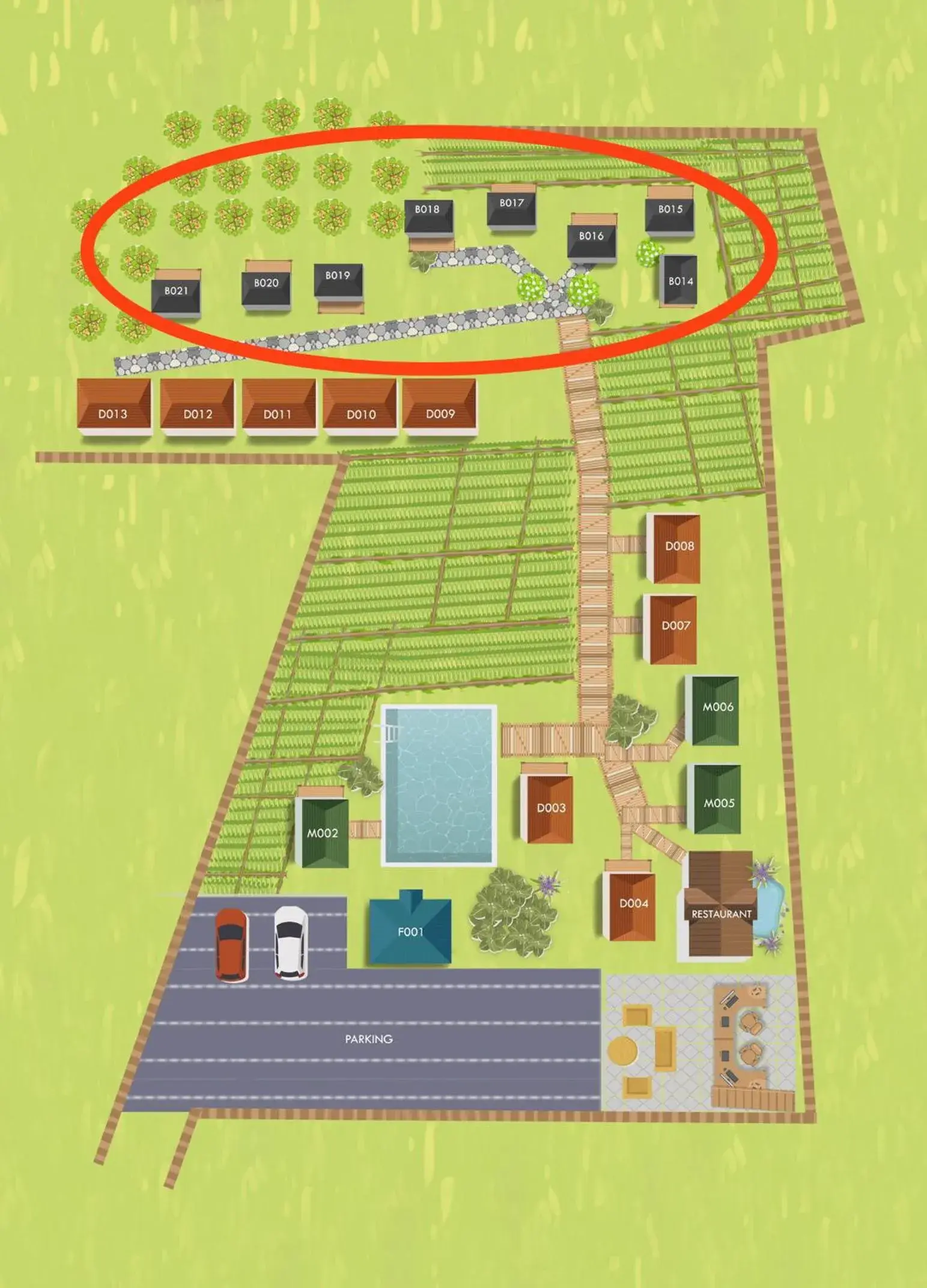 Bungalow with Garden View in Nok Chan Mee Na Bungalow with Garden View in Nok Chan Mee Na