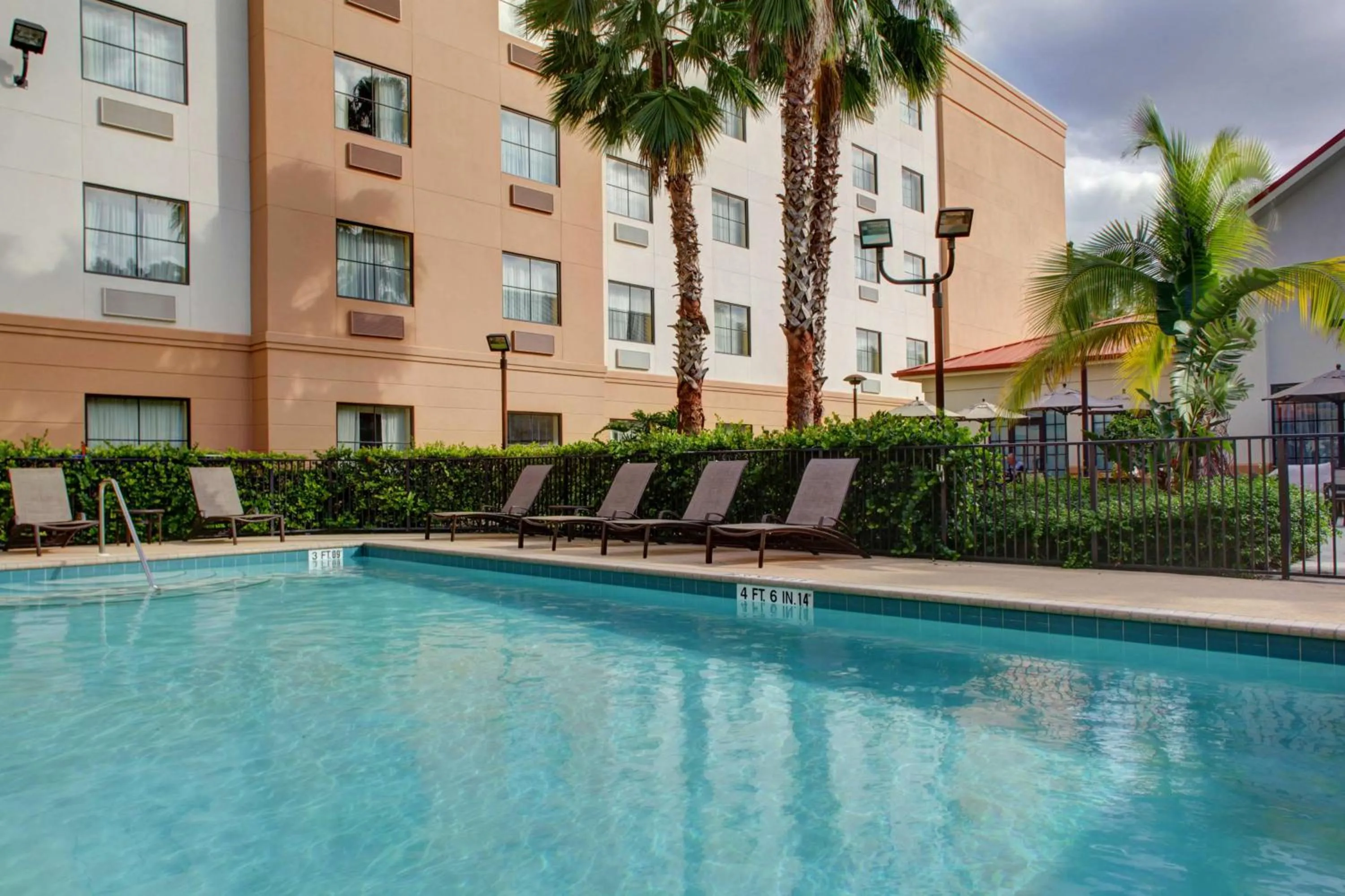 Pool view in Homewood Suites by Hilton West Palm Beach