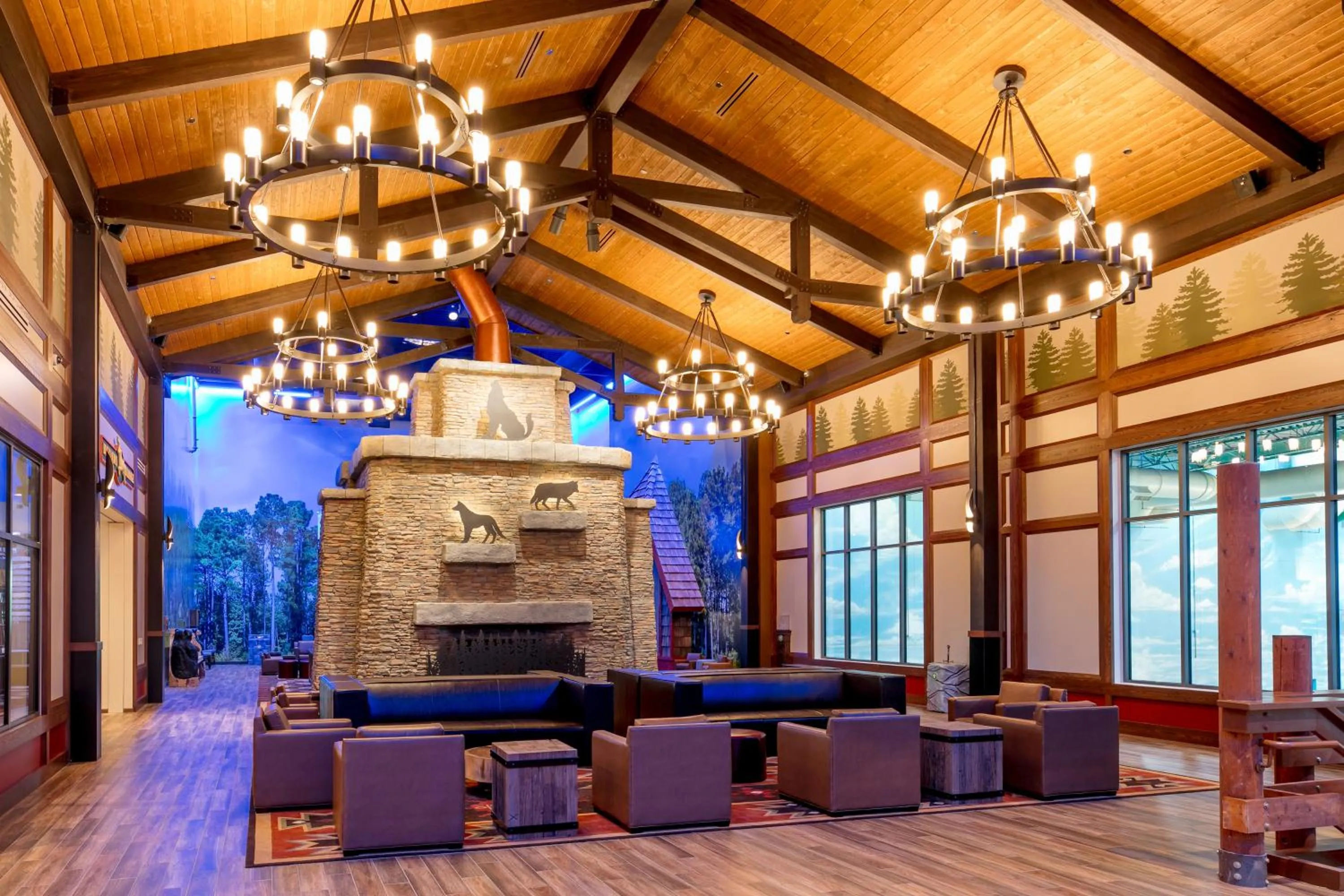 Lobby or reception in Great Wolf Lodge Chicago/Gurnee