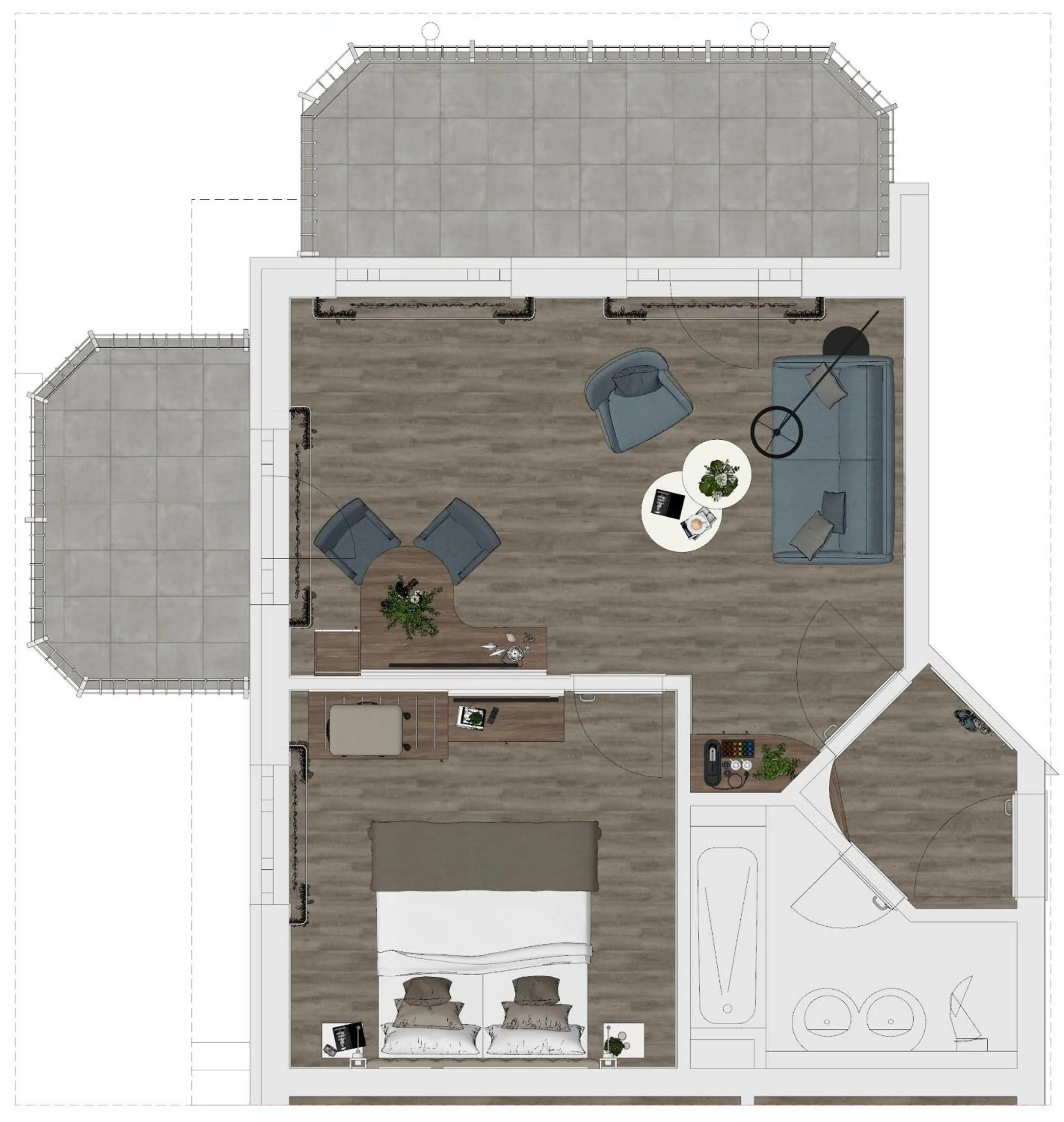 Floor plan in Villa Ney