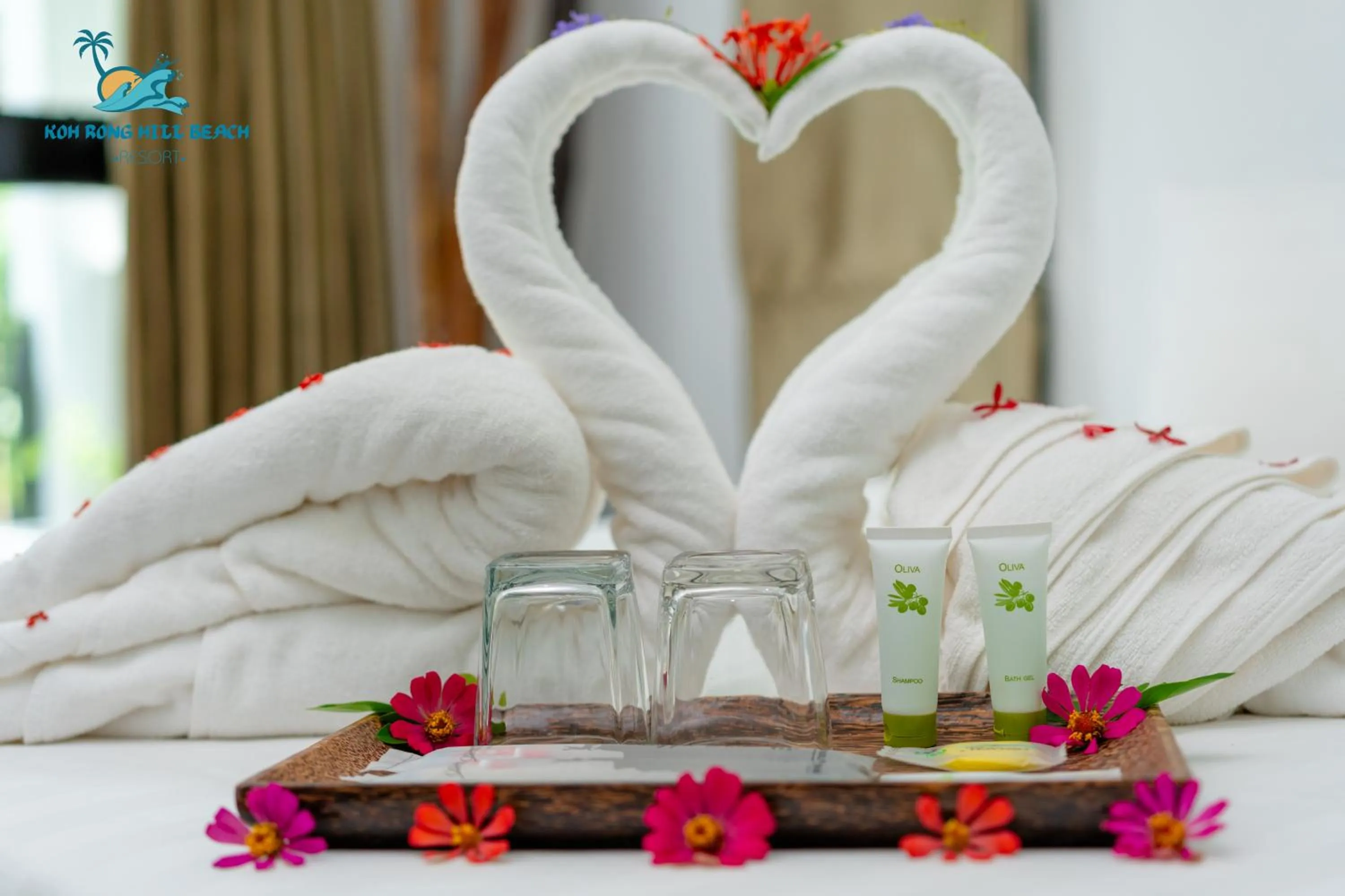 Photo of the whole room, Bed in Koh Rong Hill Beach Resort