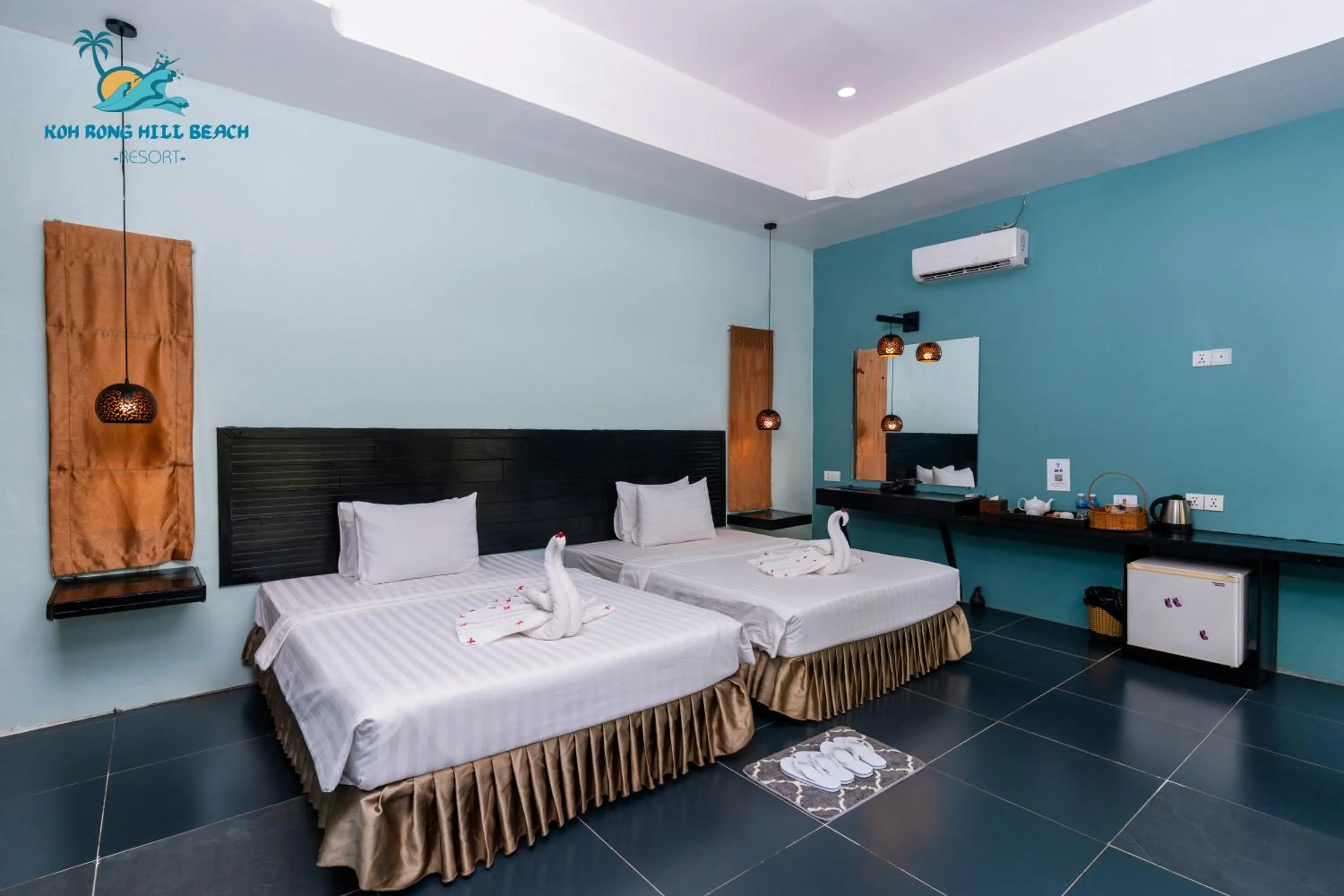 Photo of the whole room, Bed in Koh Rong Hill Beach Resort