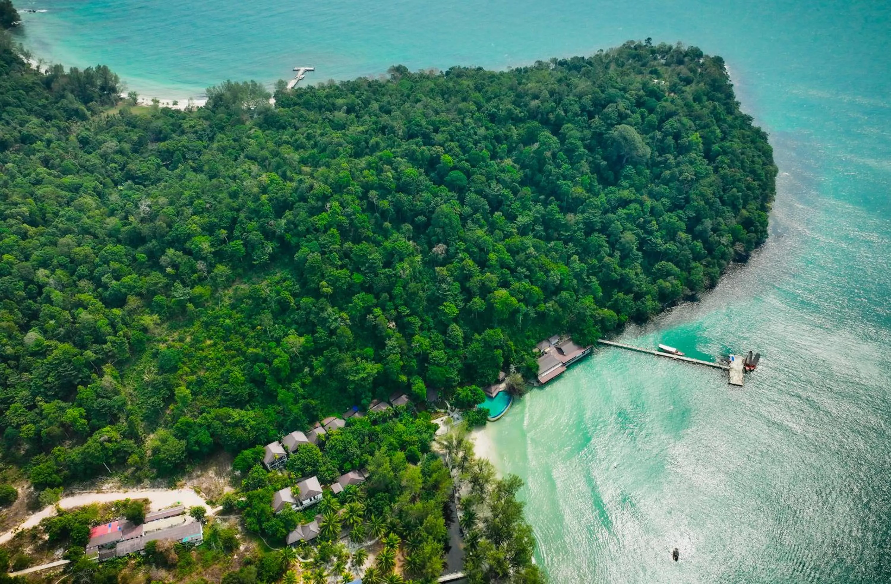 Bird's eye view in Koh Rong Hill Beach Resort