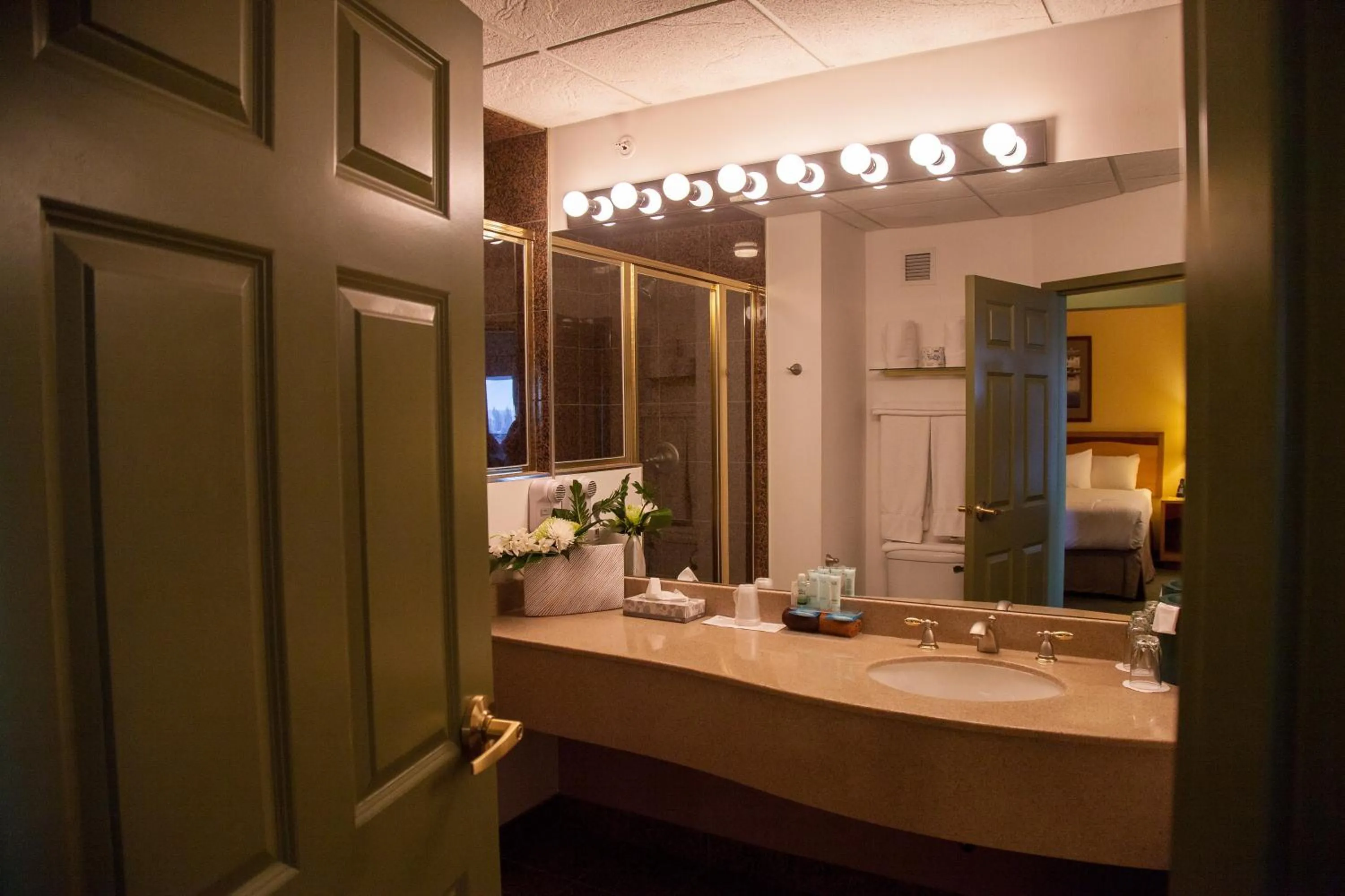 Bathroom in Medicine Hat Lodge, Trademark Collection by Wyndham