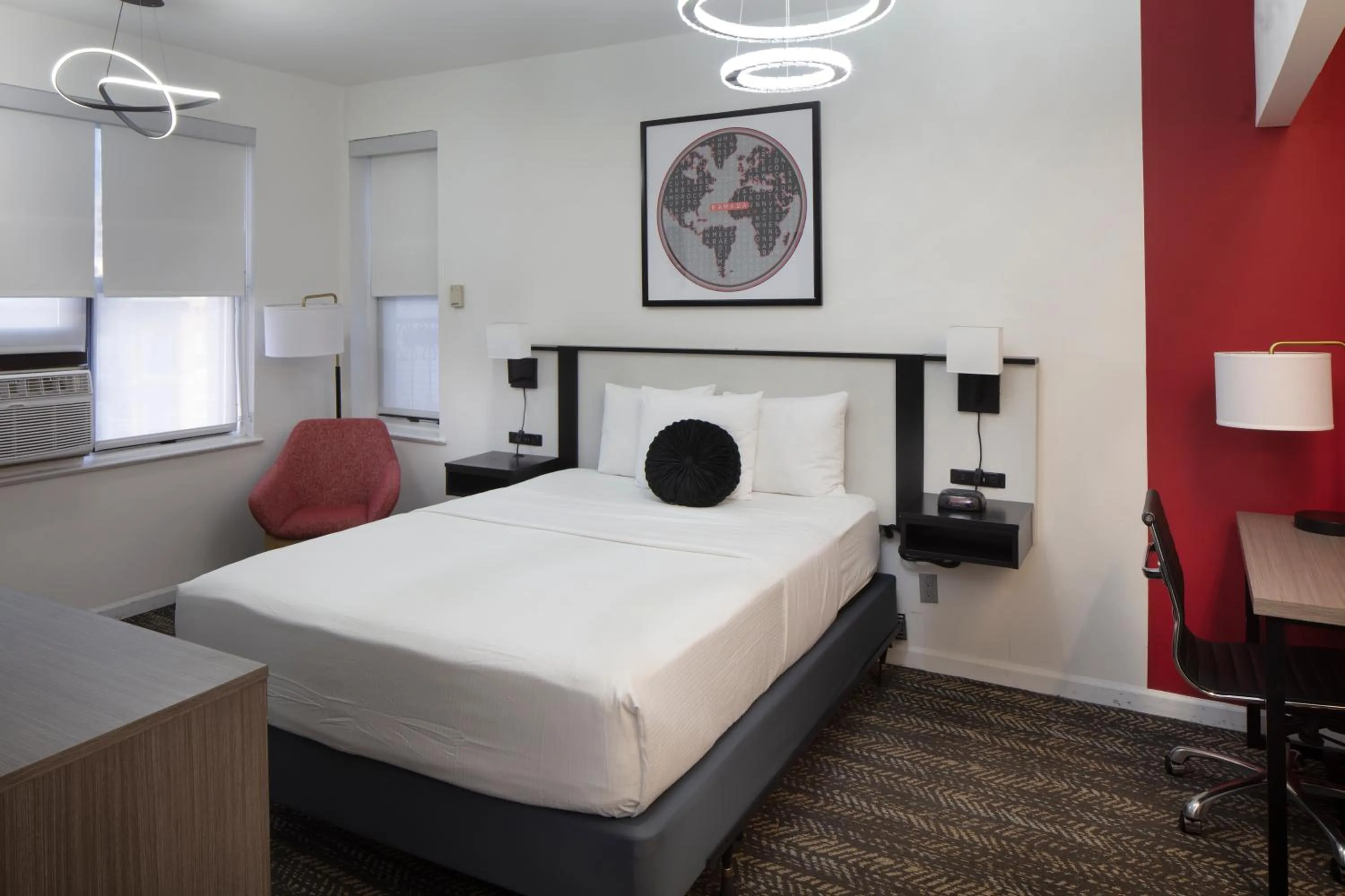 Bedroom, Bed in Ramada by Wyndham Jersey City