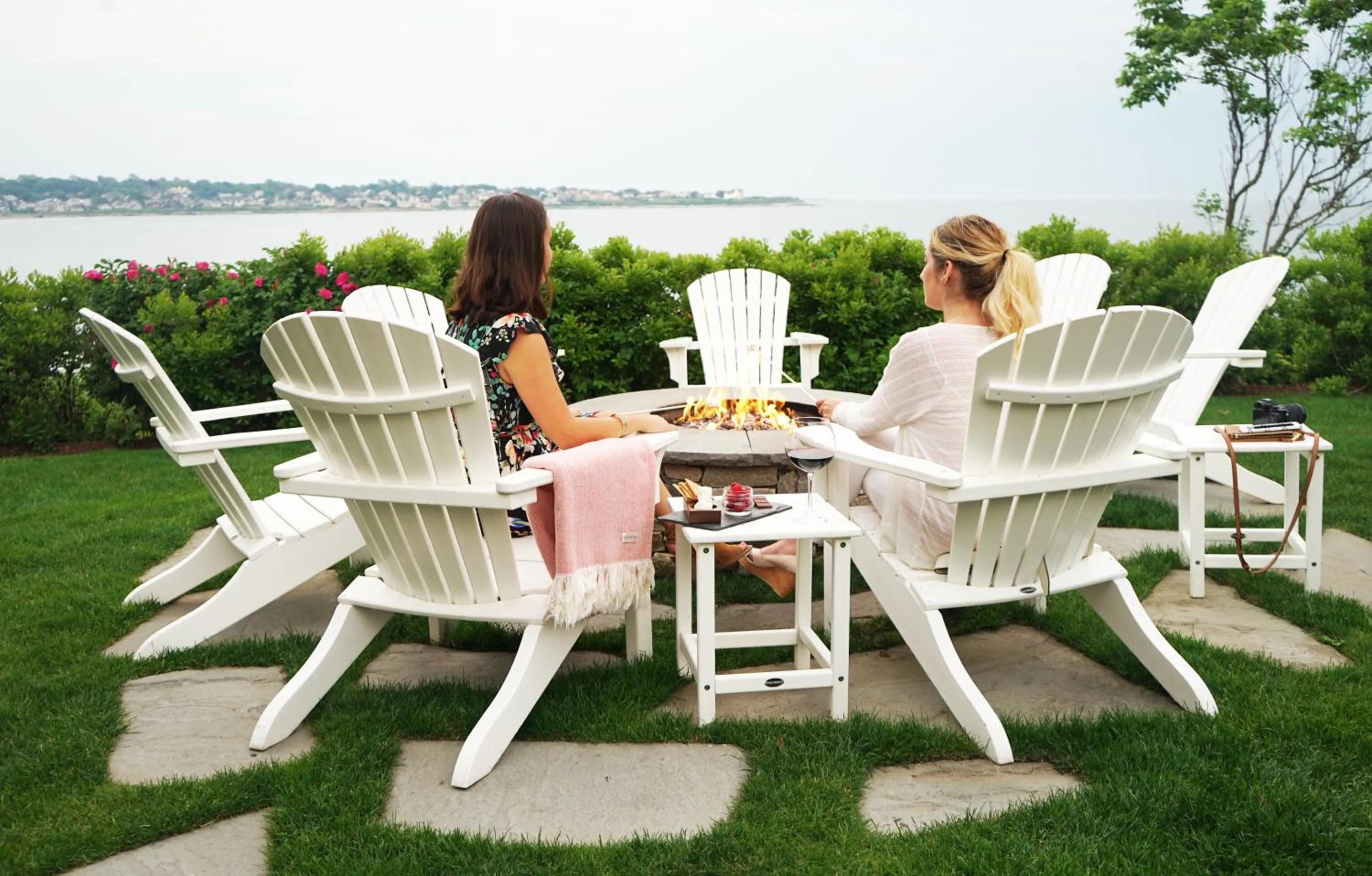 fireplace in The Chanler at Cliff Walk