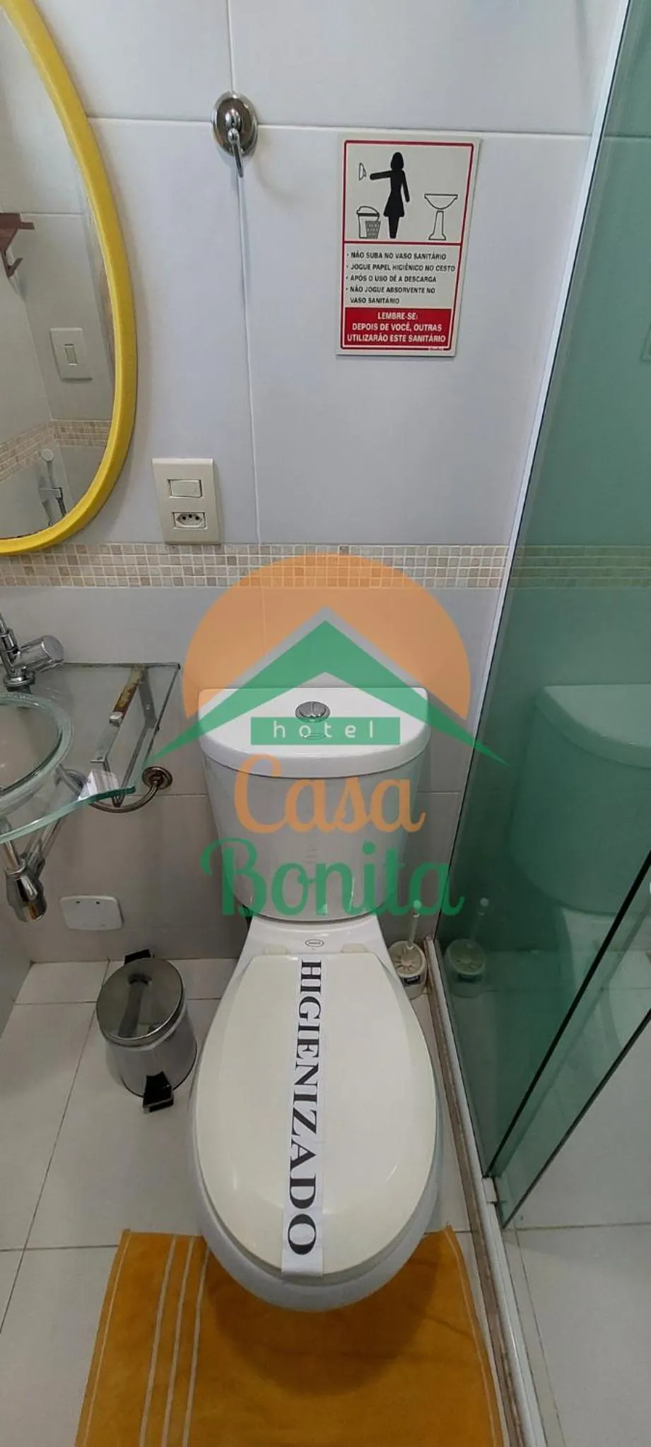 Toilet in Hotel Casa Bonita