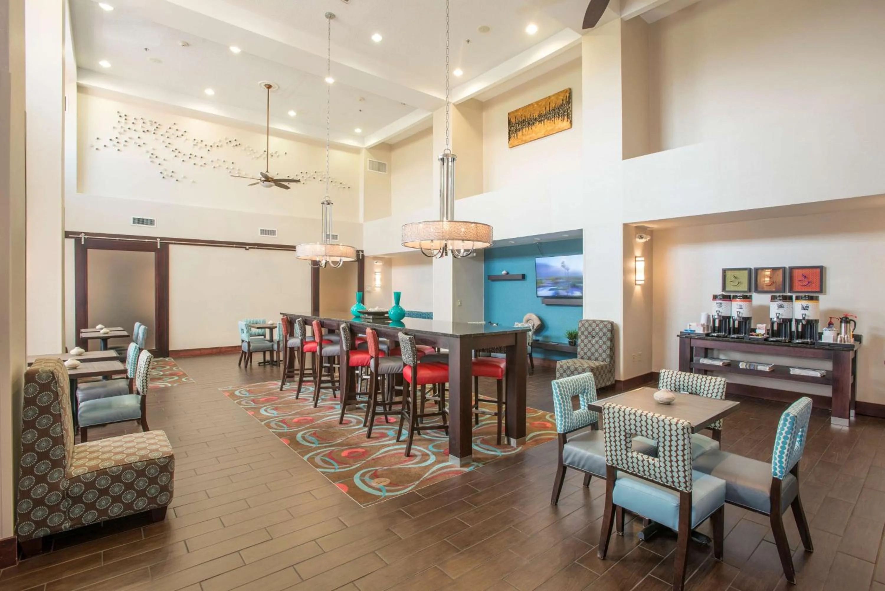 Lobby or reception in Hampton Inn & Suites Dayton-Airport