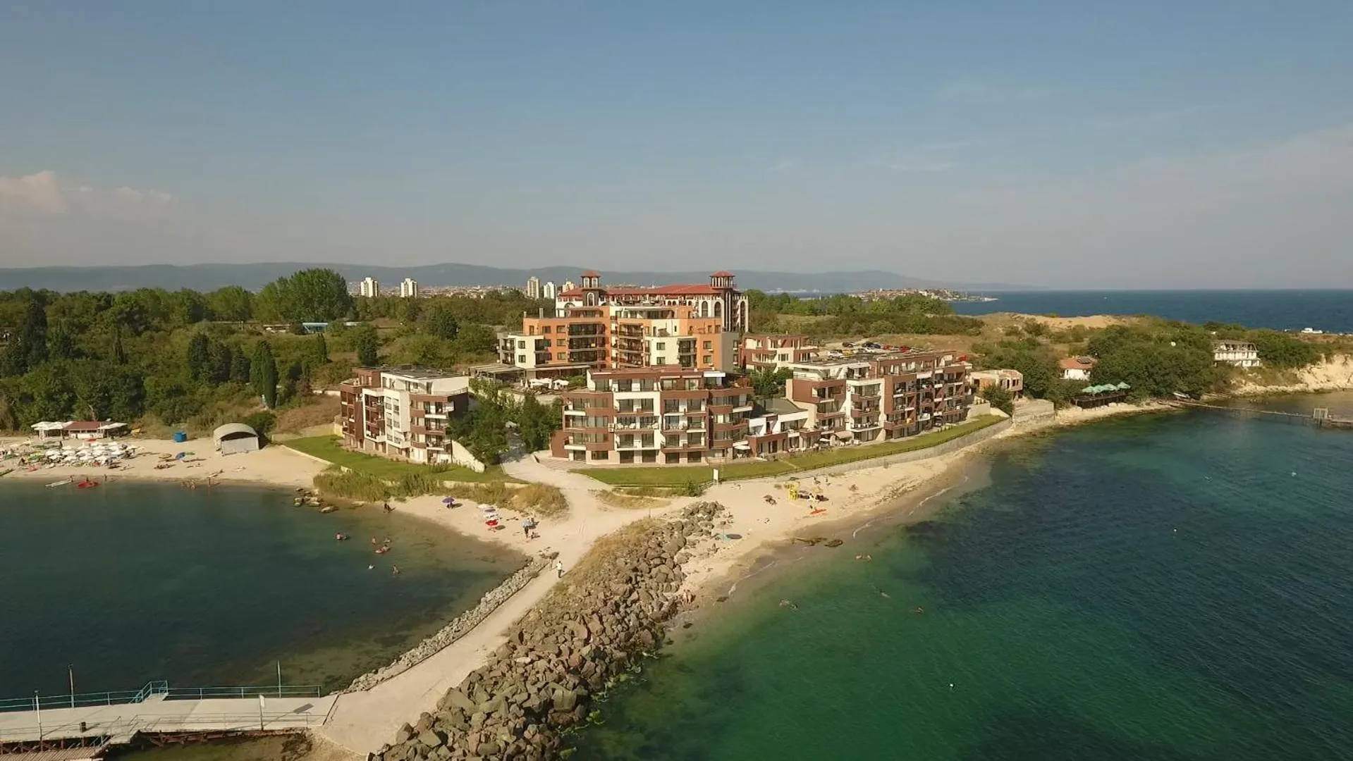 Bird's eye view in Akrotiria Beach Apart Complex
