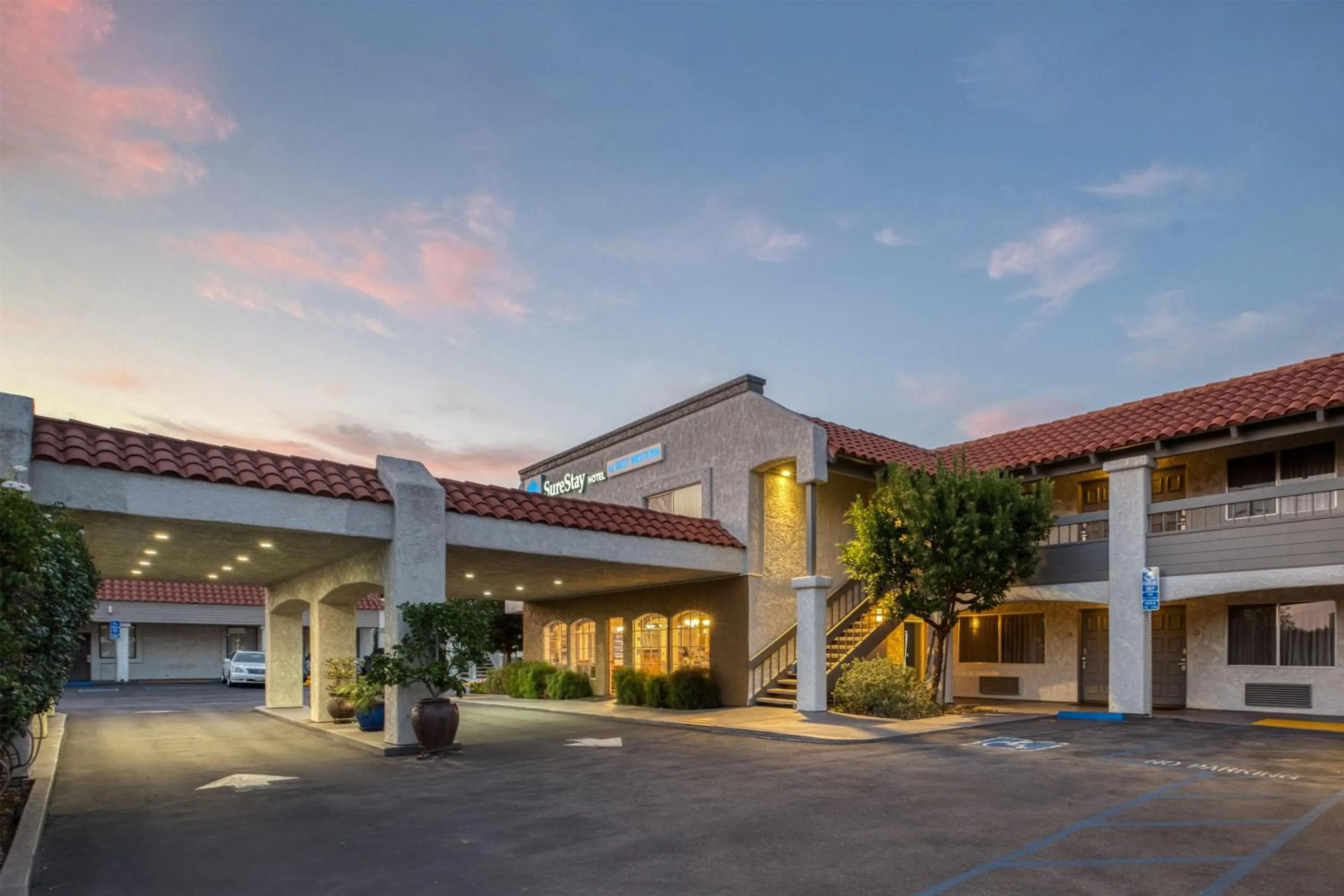 Property building in SureStay Hotel by Best Western Camarillo