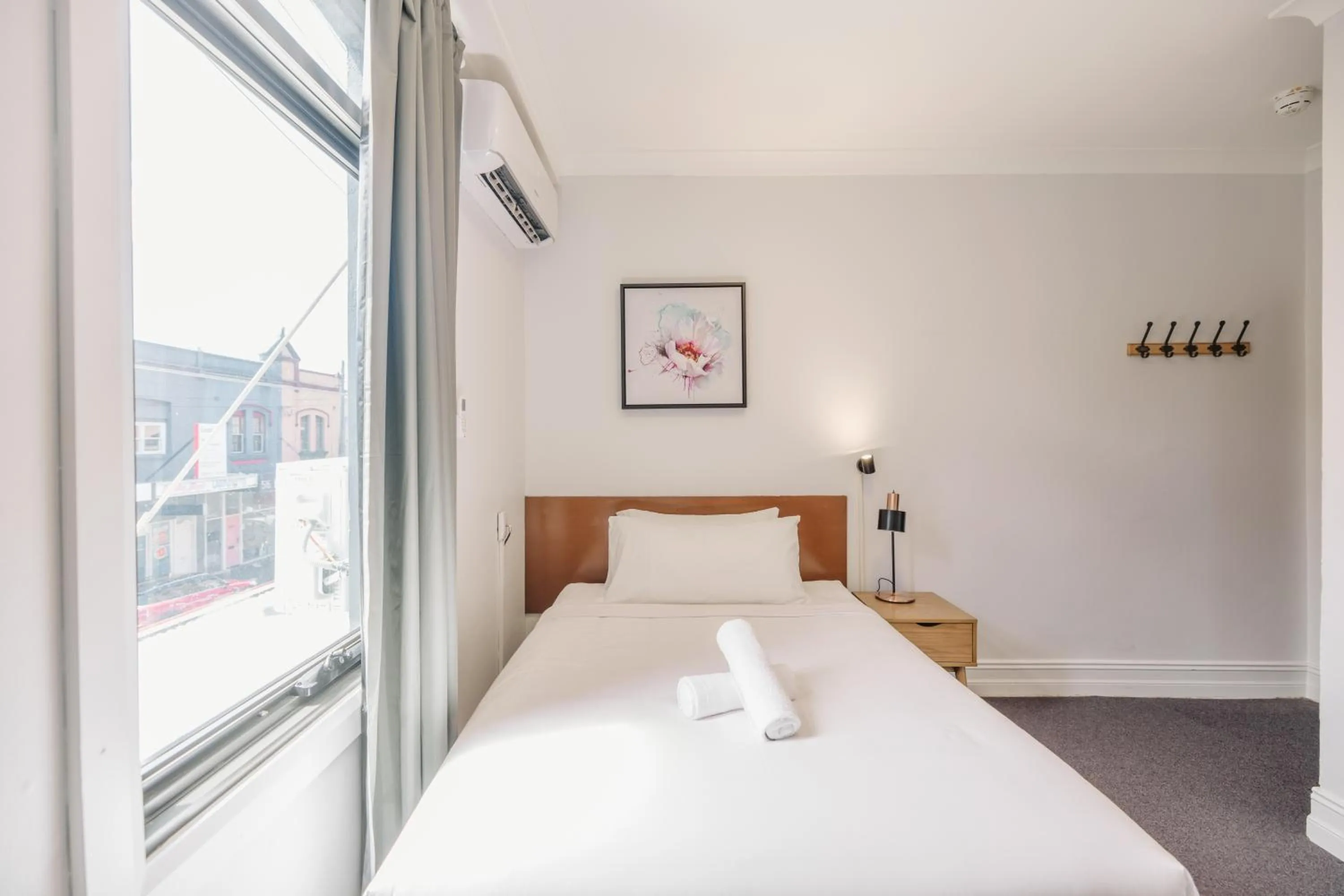 Bedroom, Bed in Newtown Cozy Stays