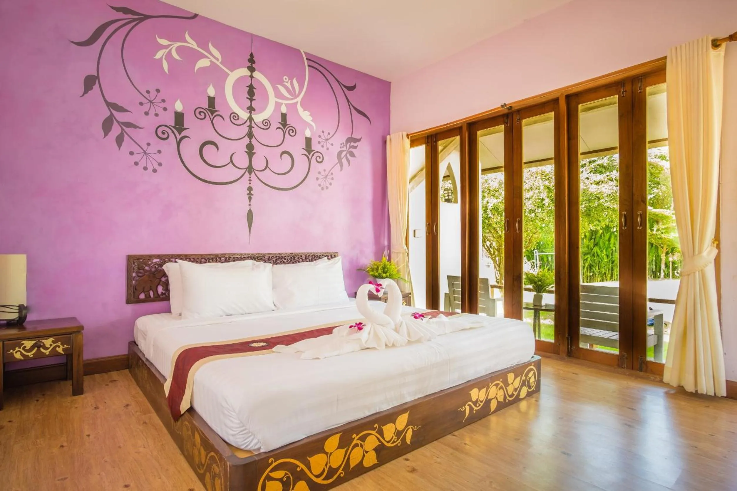 Bed in Pai Vieng Fah Resort