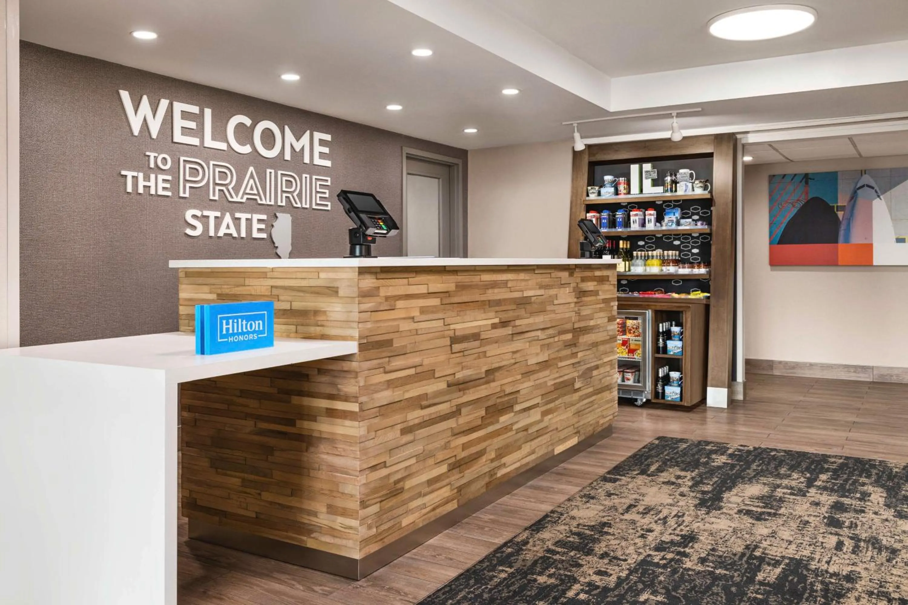 Lobby or reception in Hampton Inn Chicago-O'Hare International Airport