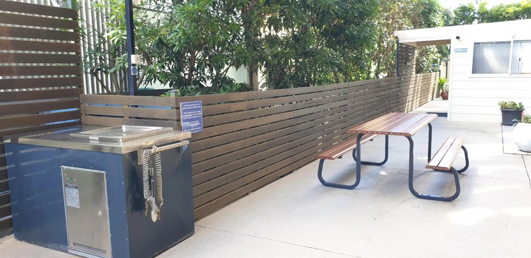 BBQ facilities in Wyuna Beachfront Holiday Apartments