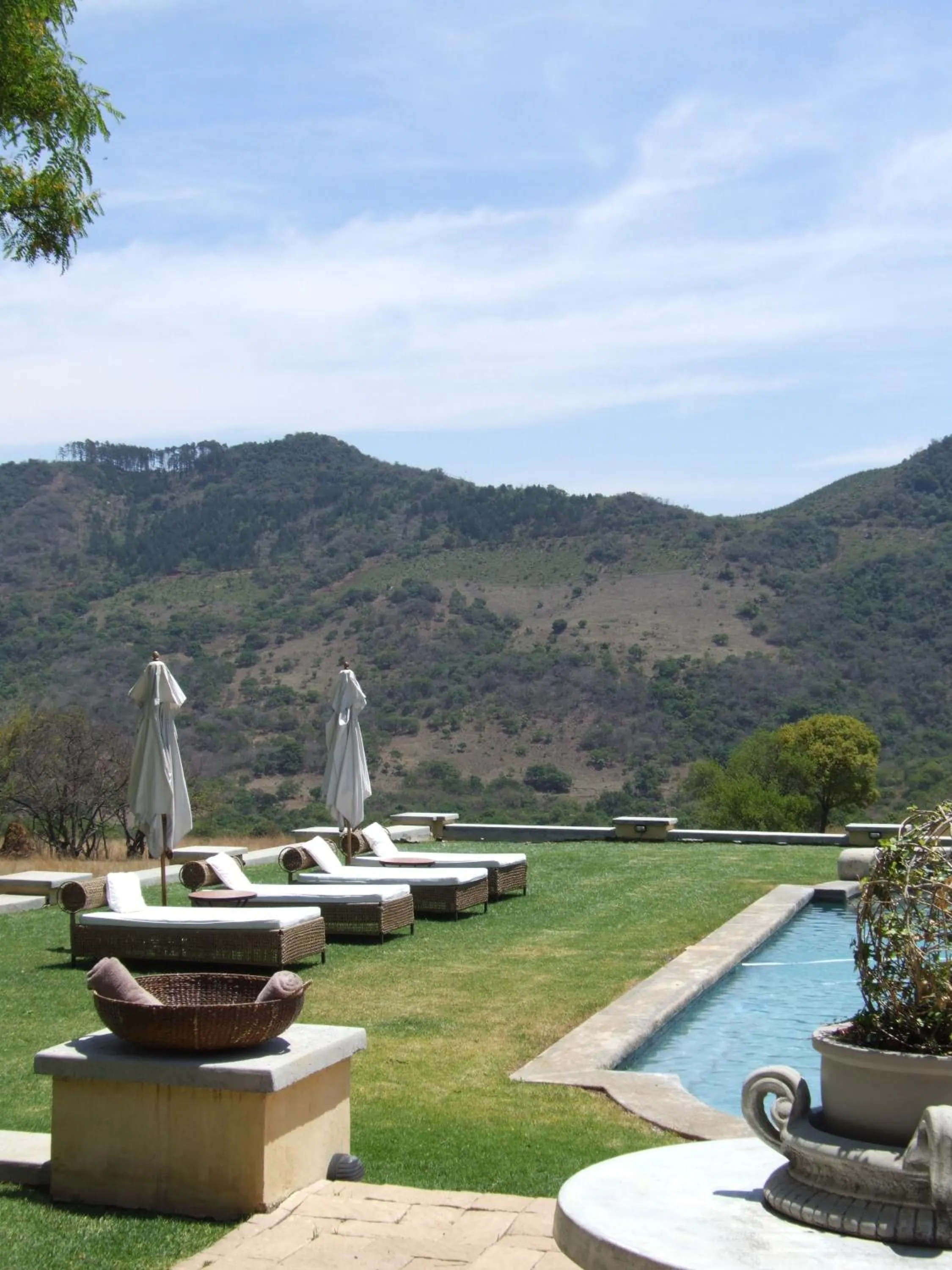 Pool view in Dawsons Game Lodge