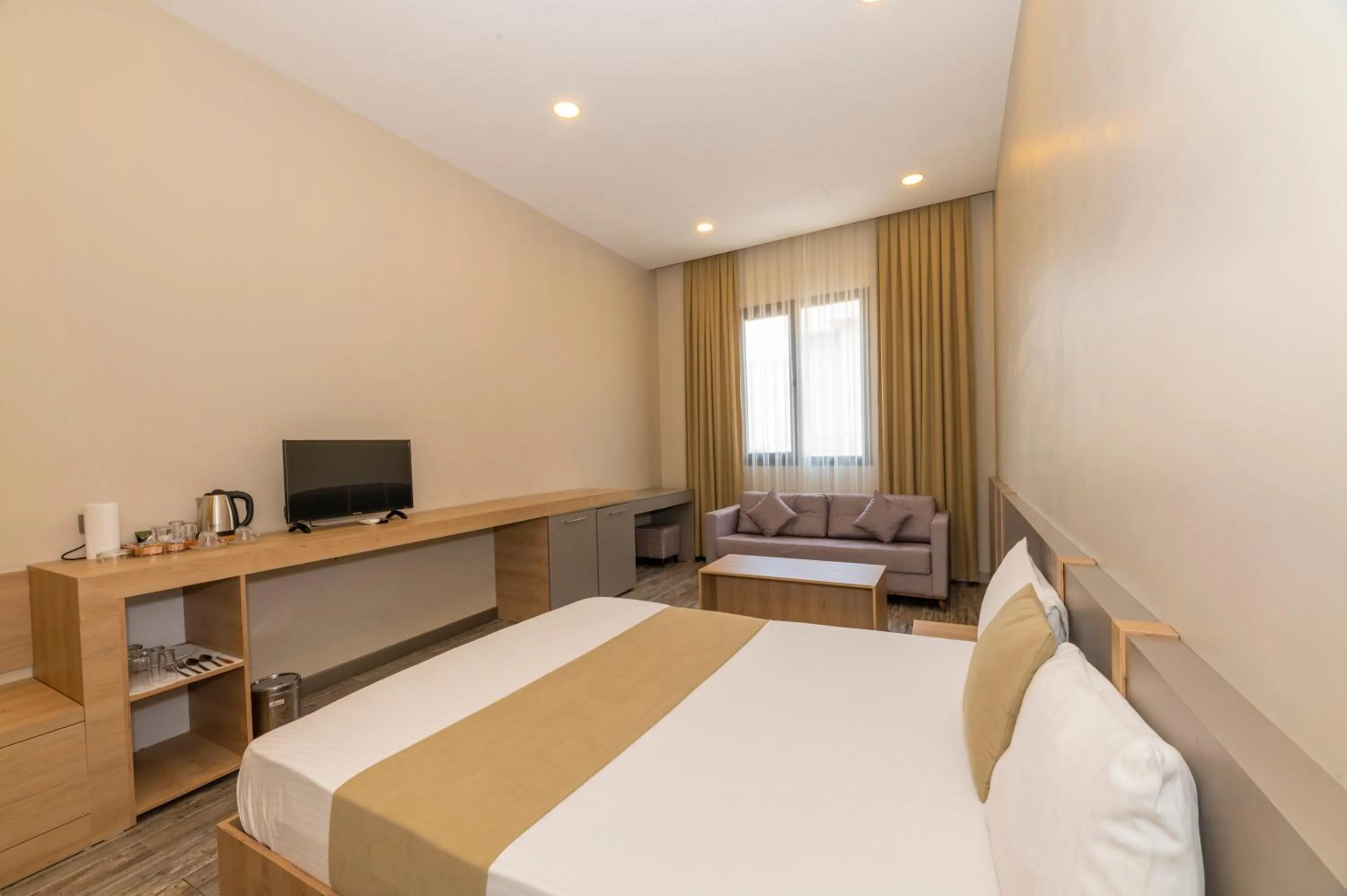 Photo of the whole room, Bed in Agora Suites