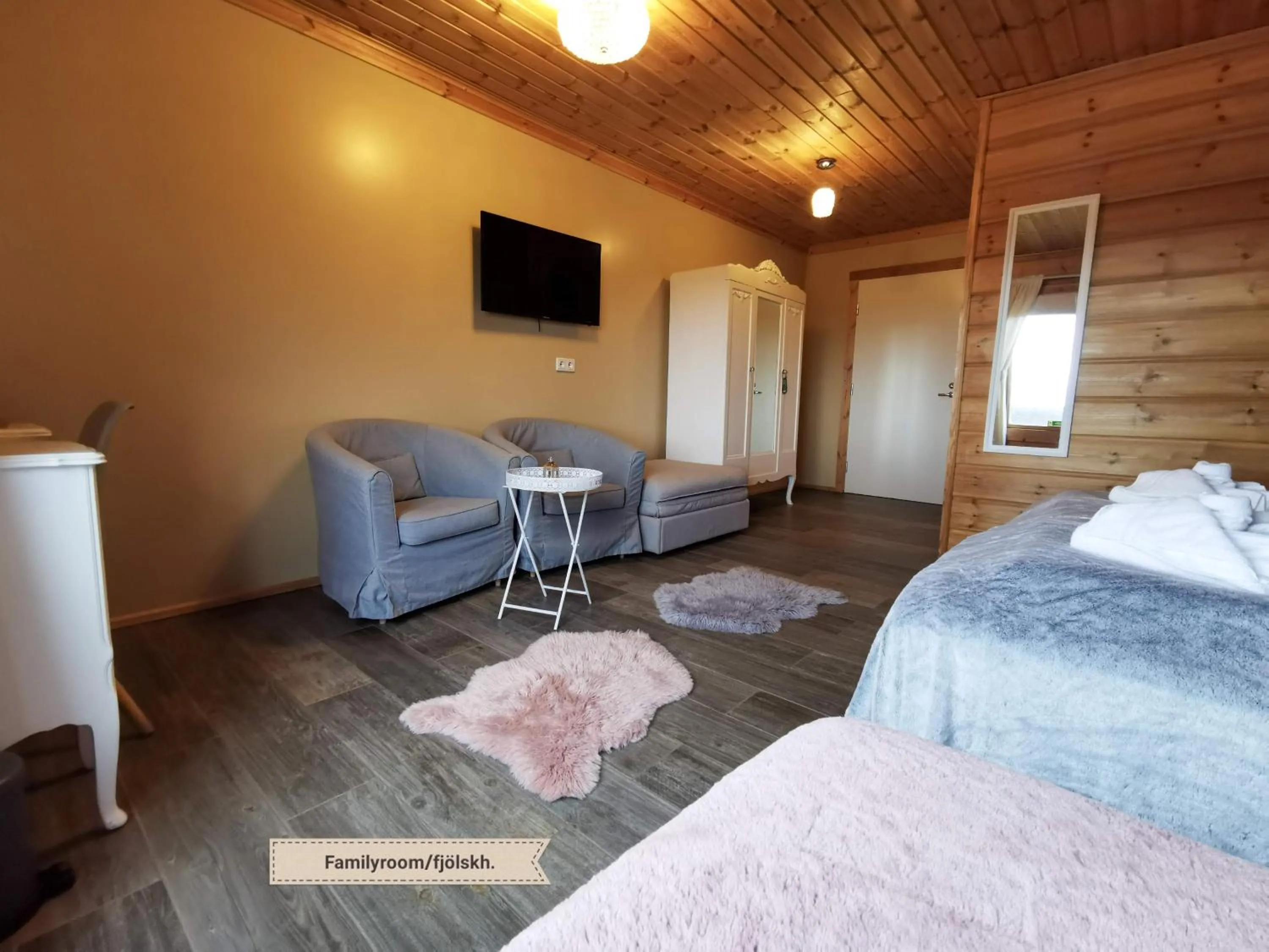 Bed in Hotel Stundarfridur