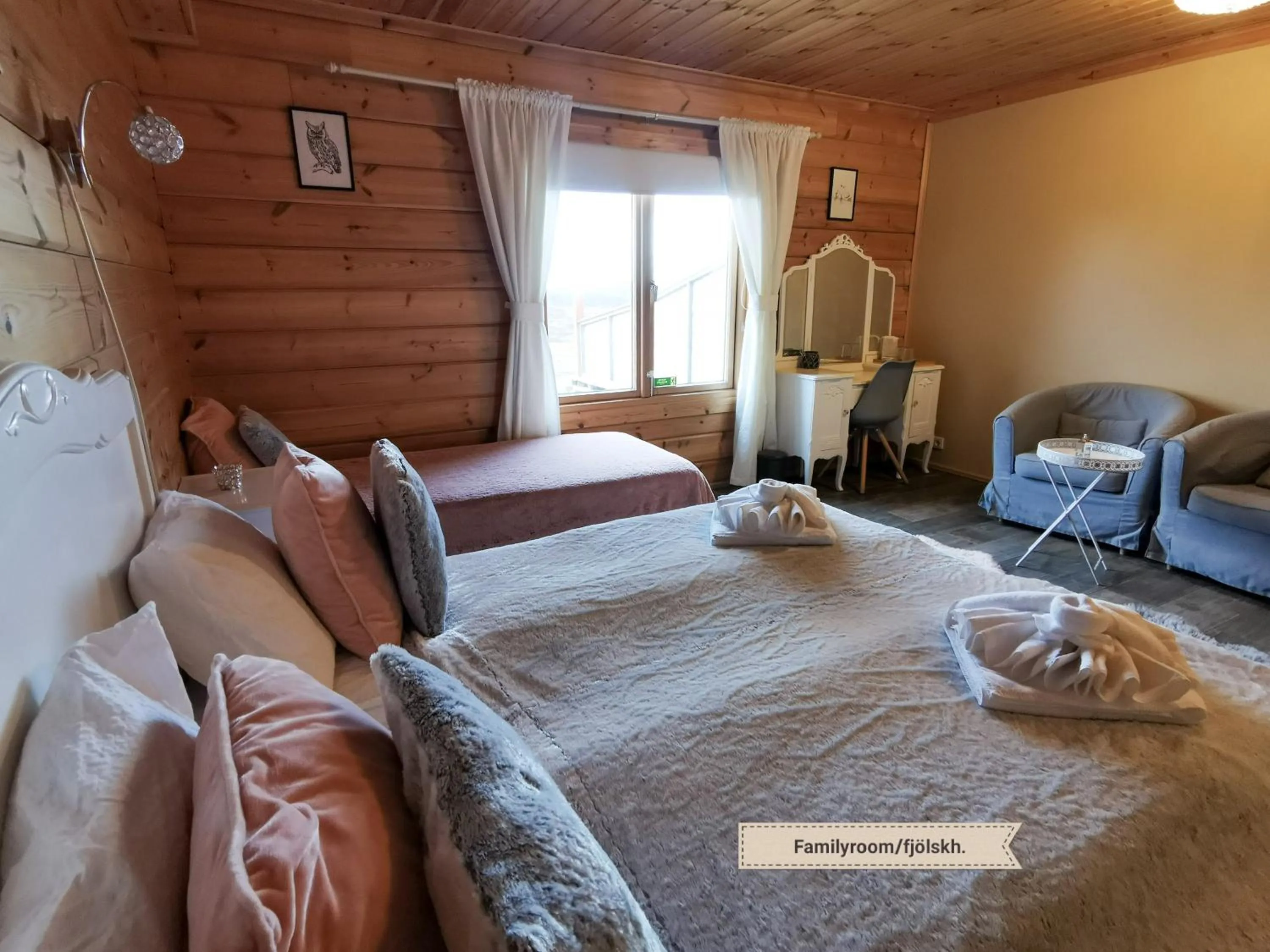 Bed in Hotel Stundarfridur