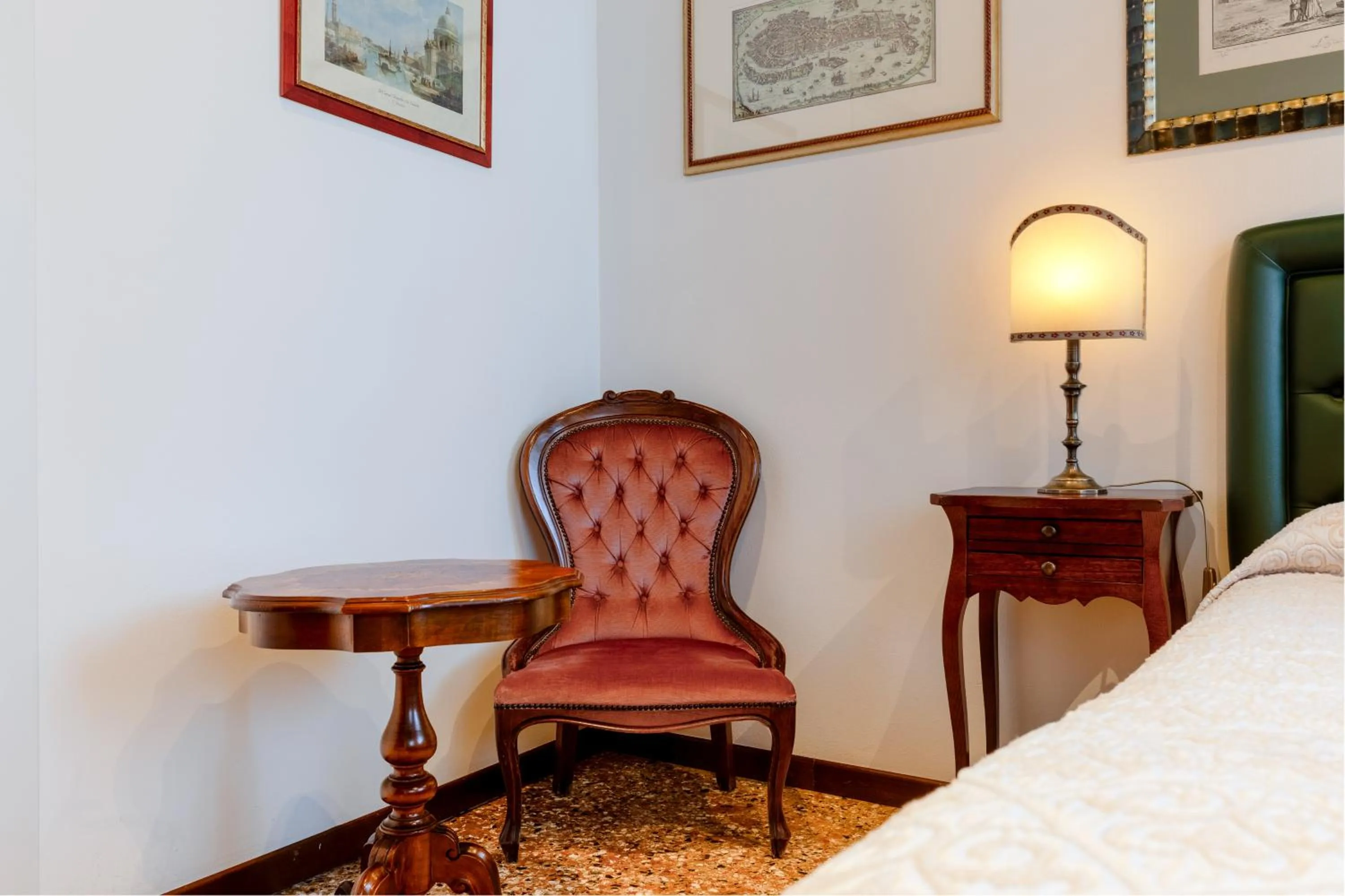 Decorative detail, Bed in Ca' Santo Spirito B&B