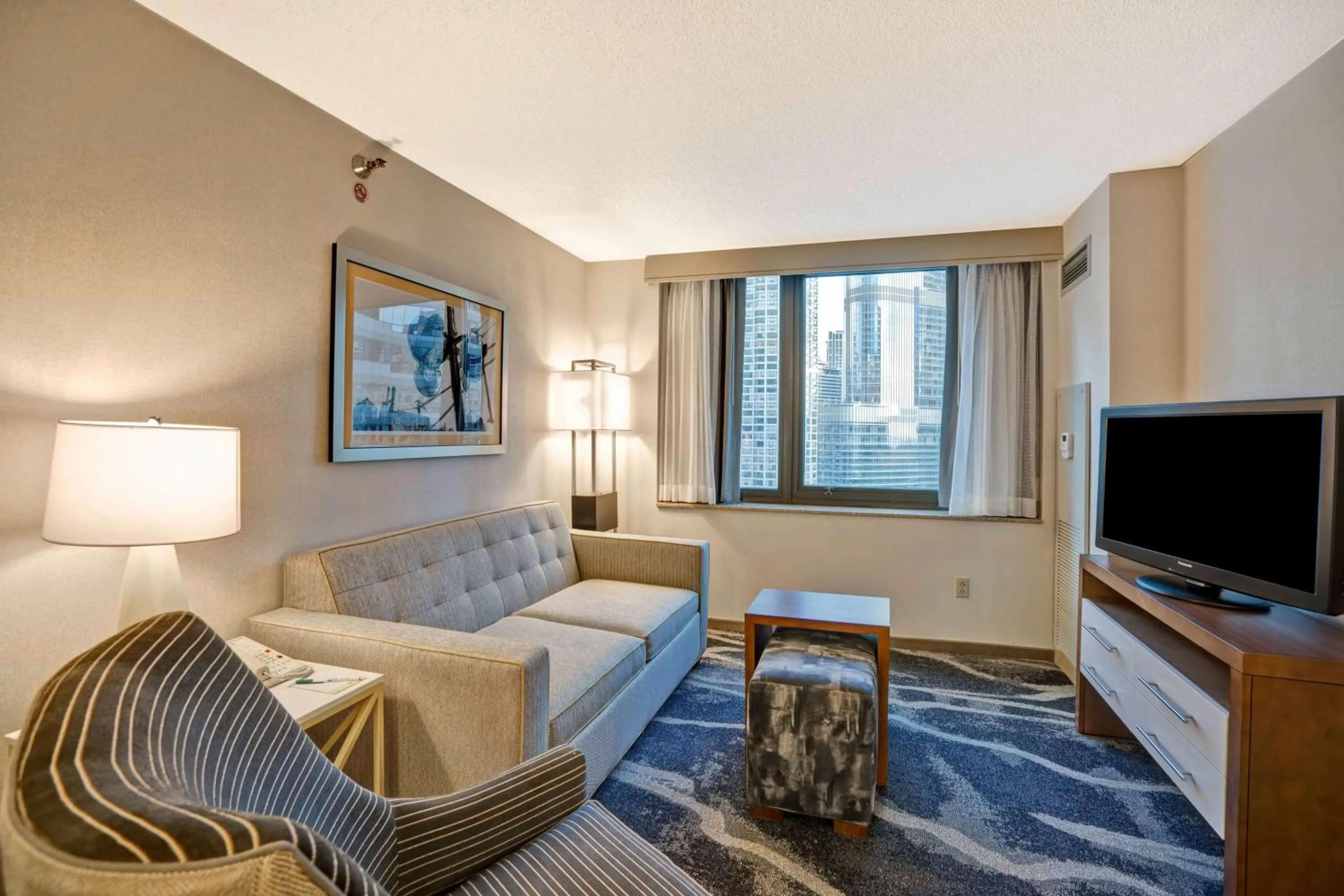 Living room in Homewood Suites by Hilton Chicago-Downtown