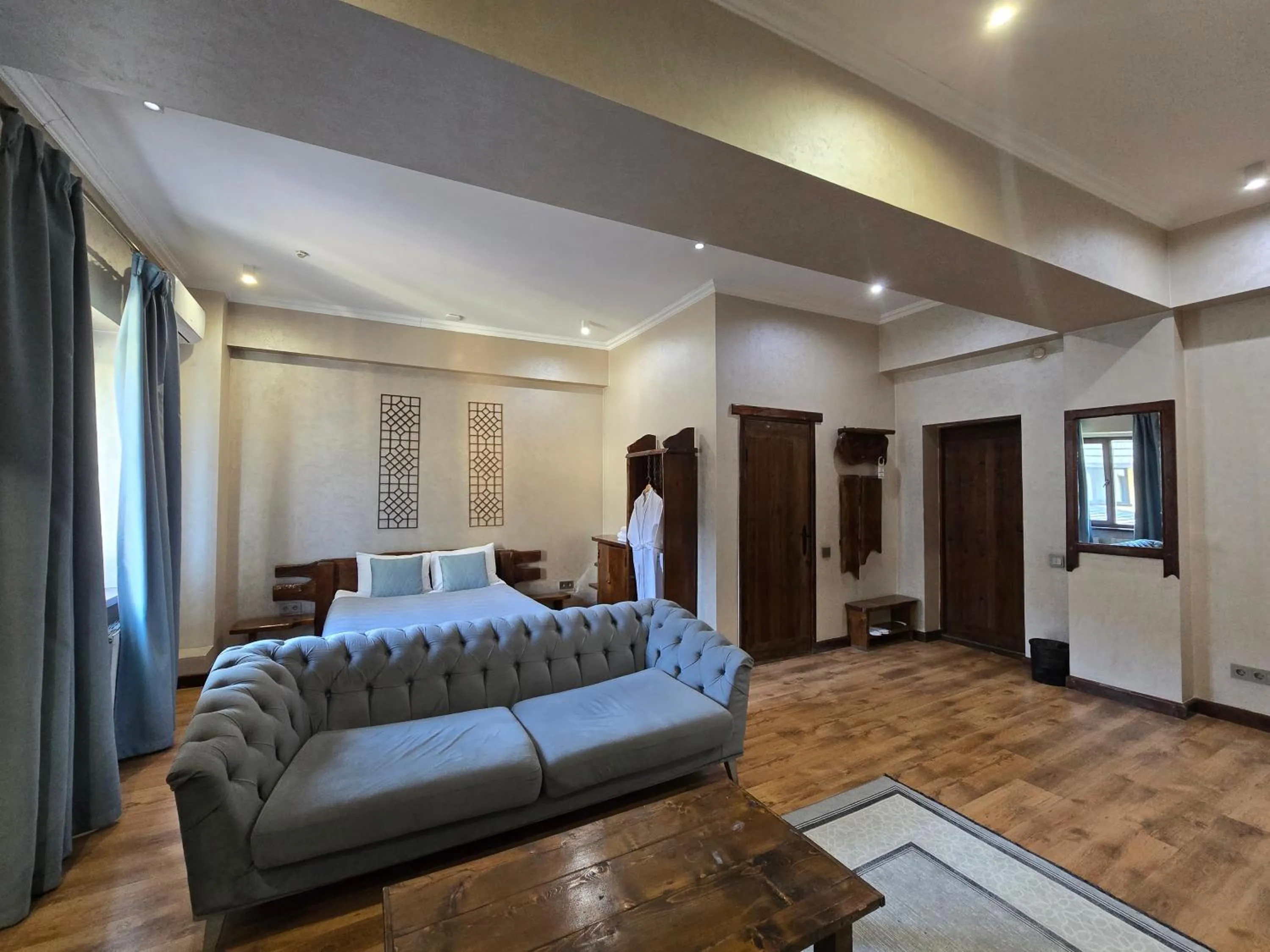 Bed in Saraishyq Hotel