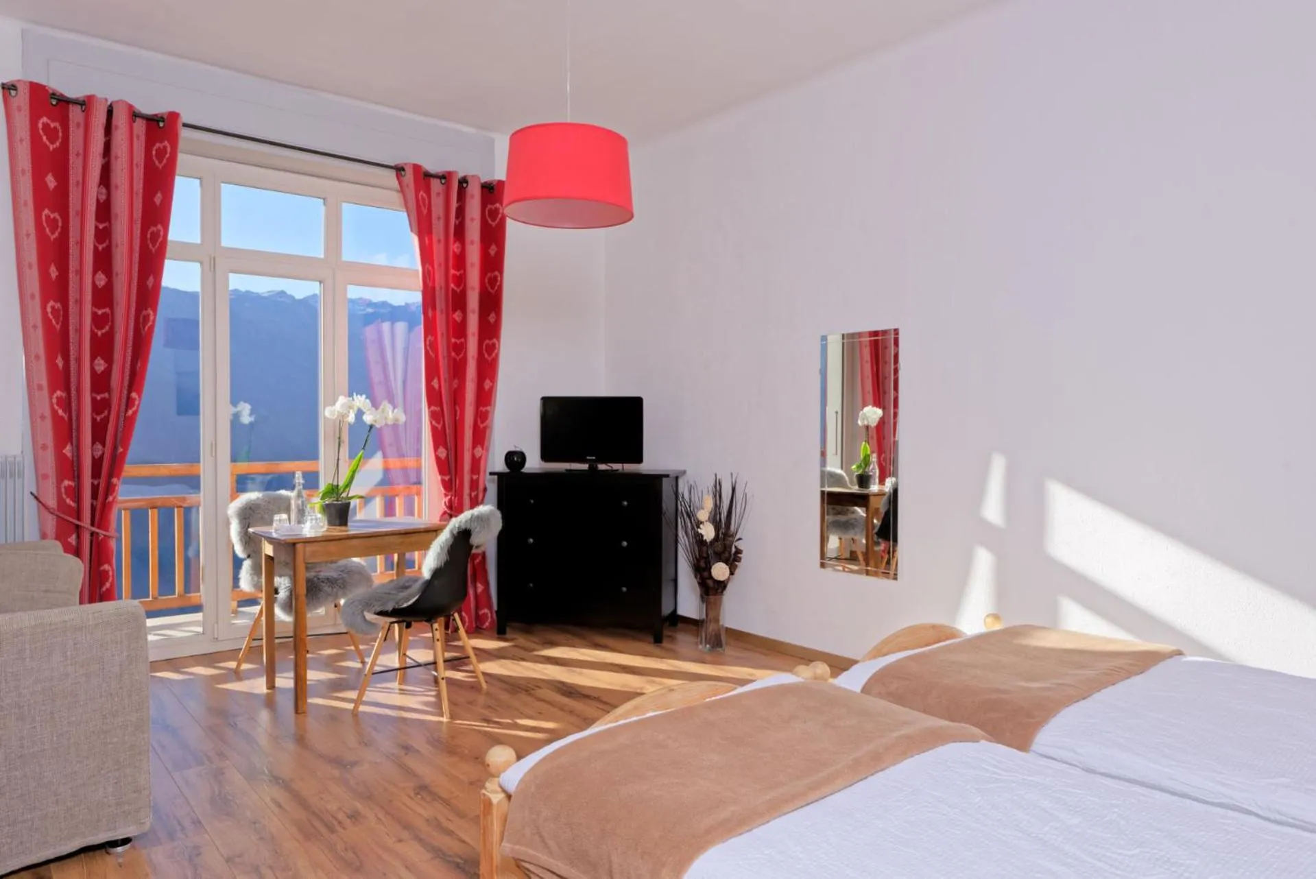 Garden view, Bed in Hotel Splendide