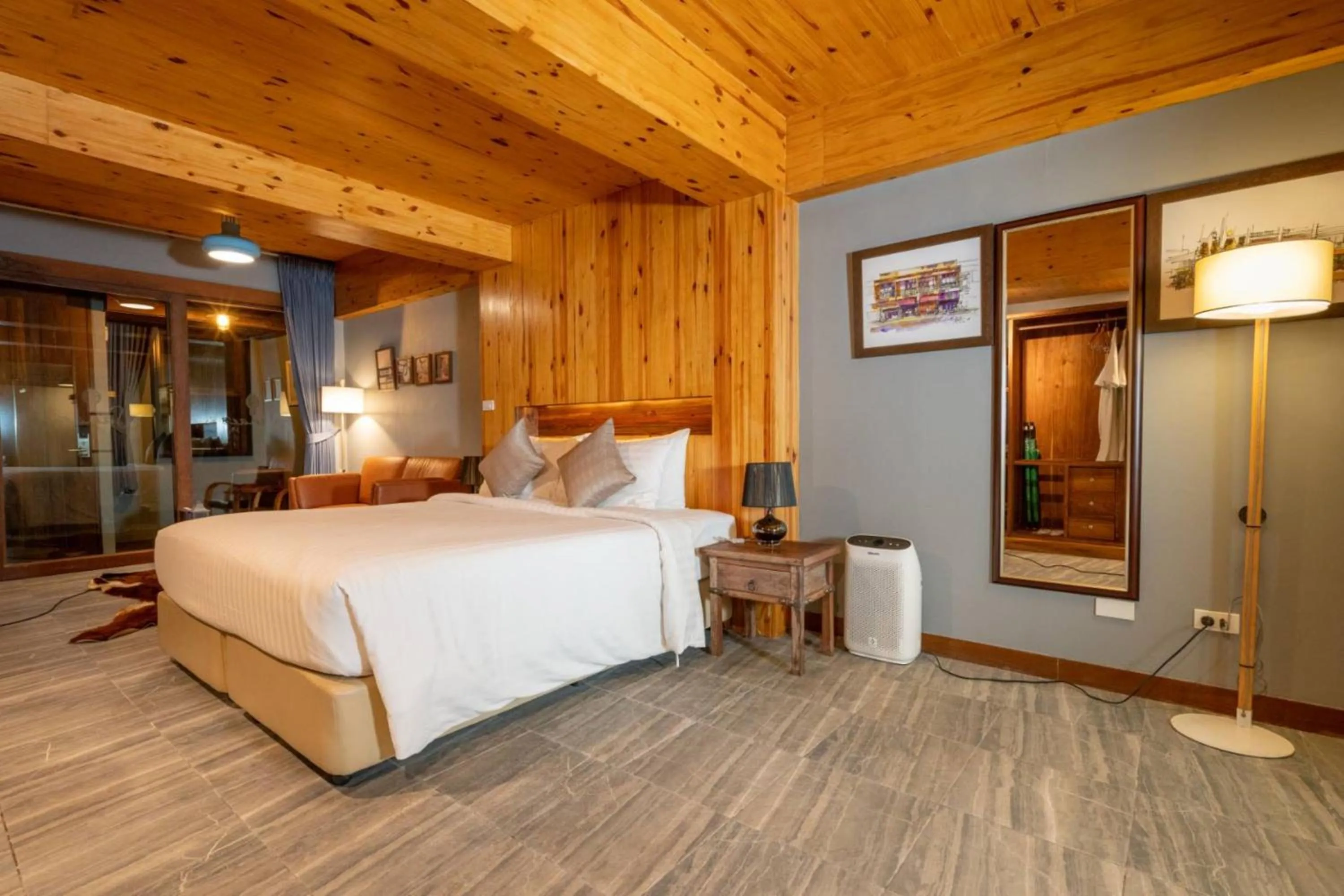 Bed in Sanae' Townhouse Chiang Mai