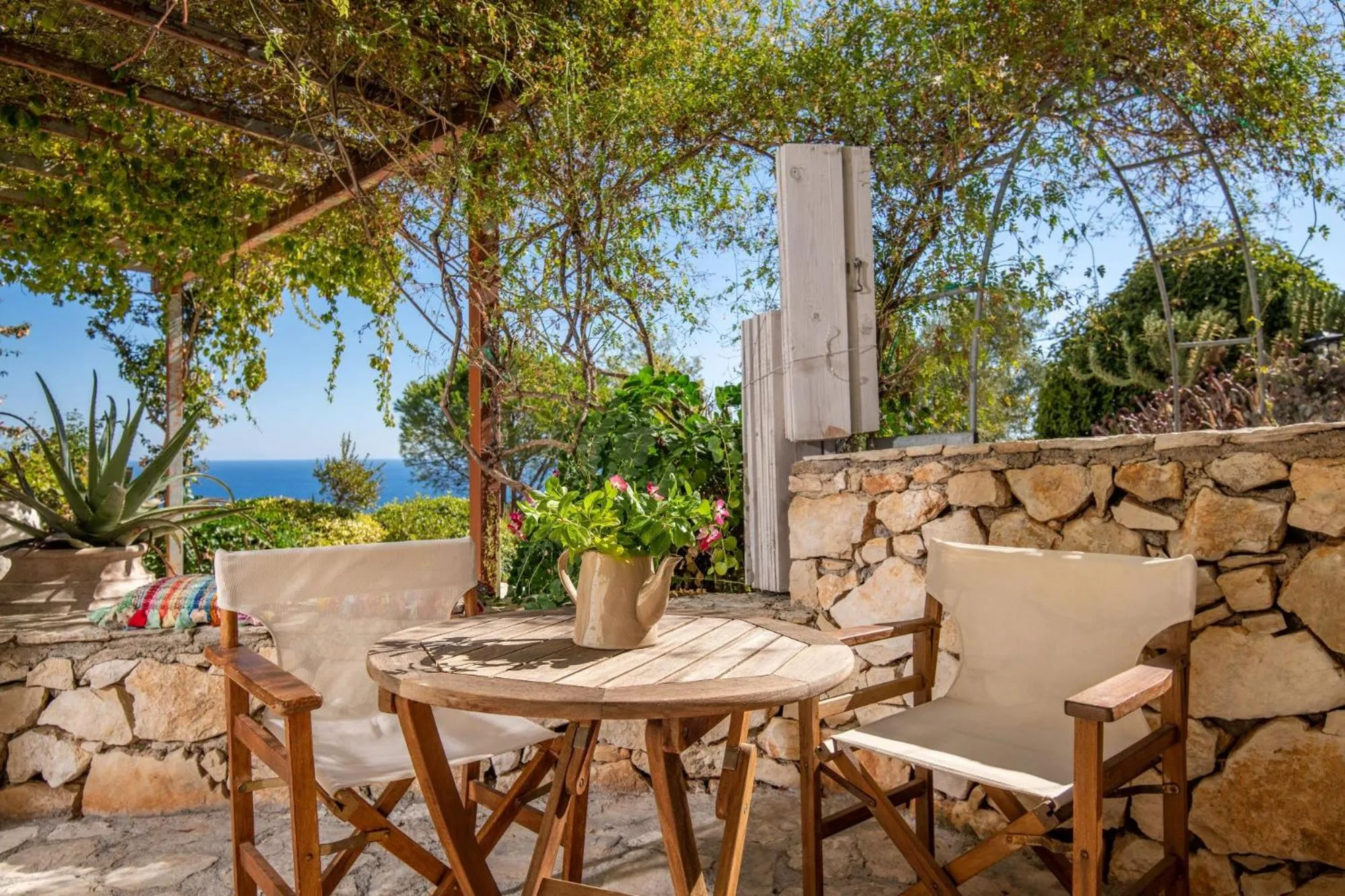 Balcony/Terrace in Lithies Sea View Boutique Hotel