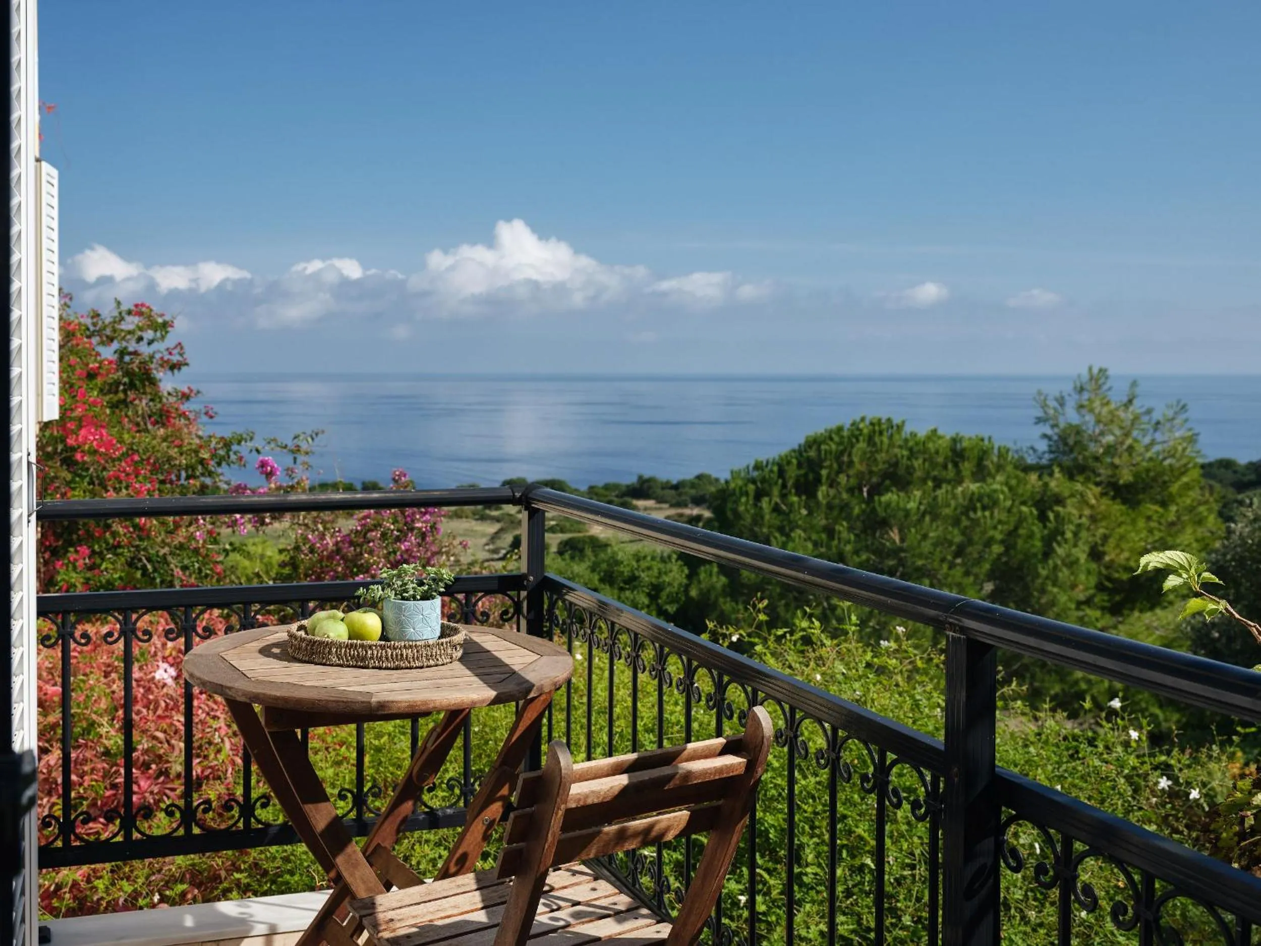 Balcony/Terrace in Lithies Sea View Boutique Hotel