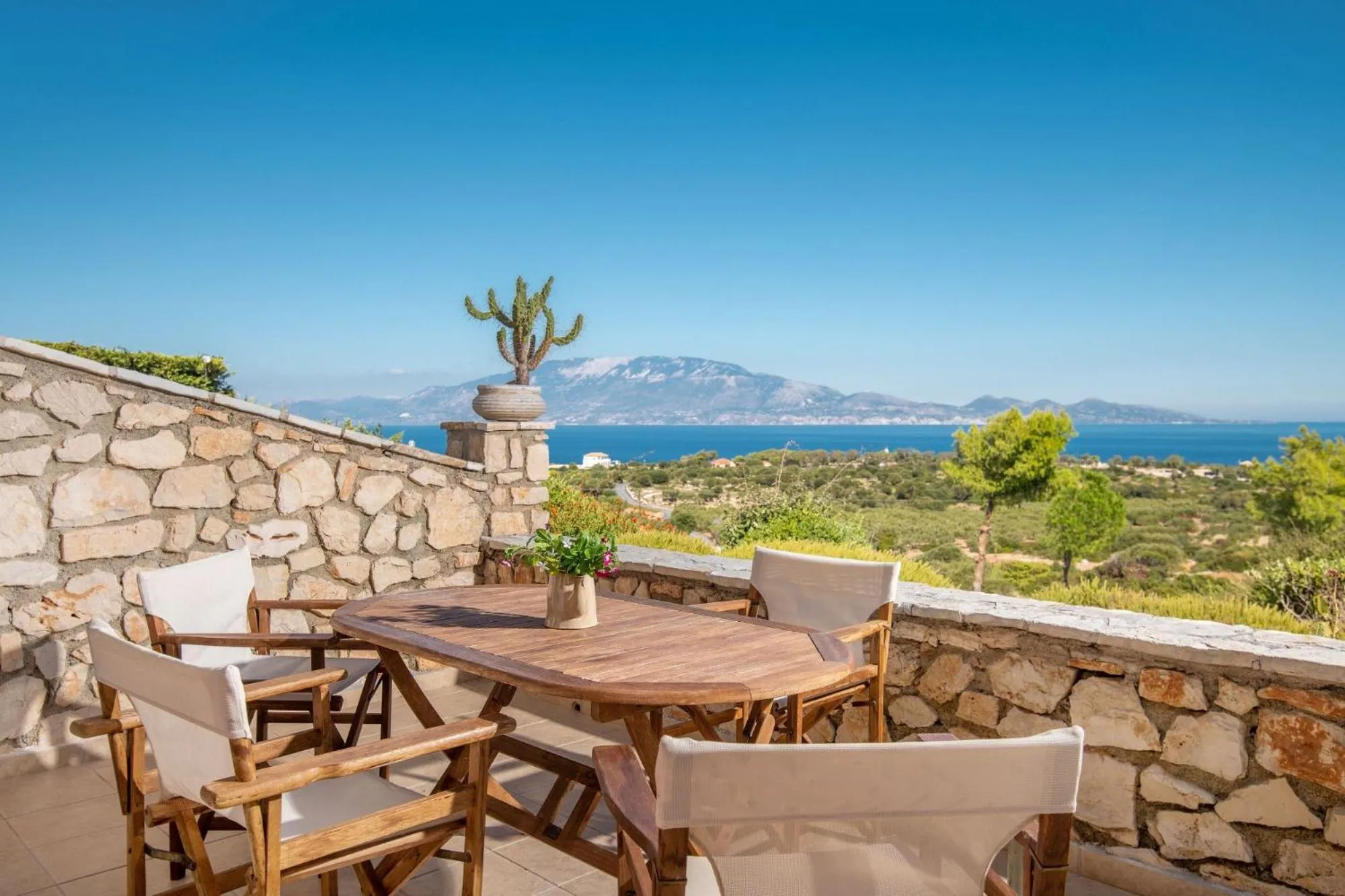 Balcony/Terrace in Lithies Sea View Boutique Hotel