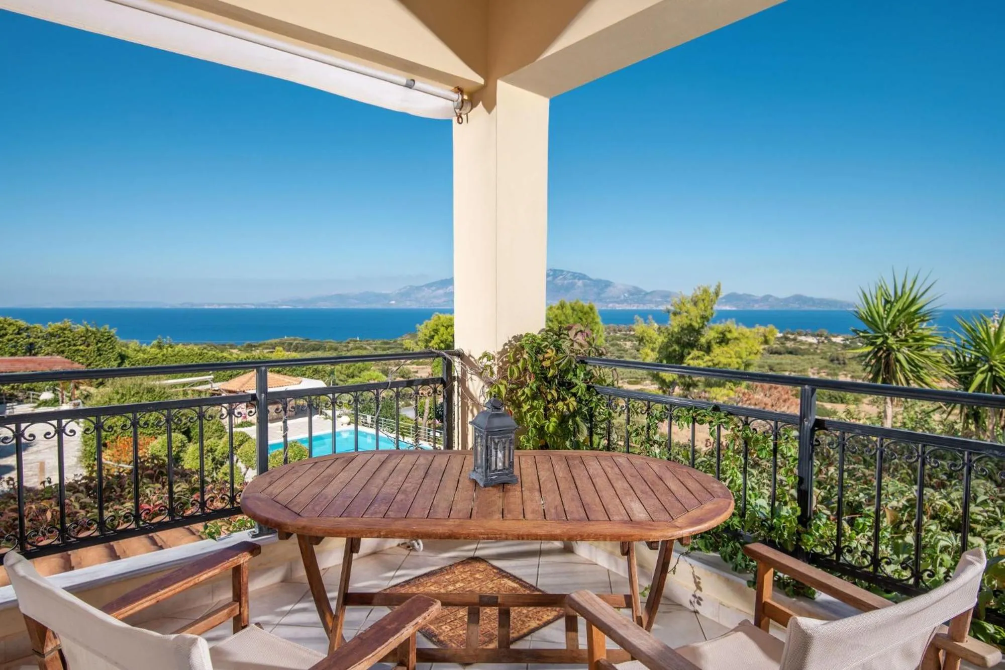 Balcony/Terrace in Lithies Sea View Boutique Hotel