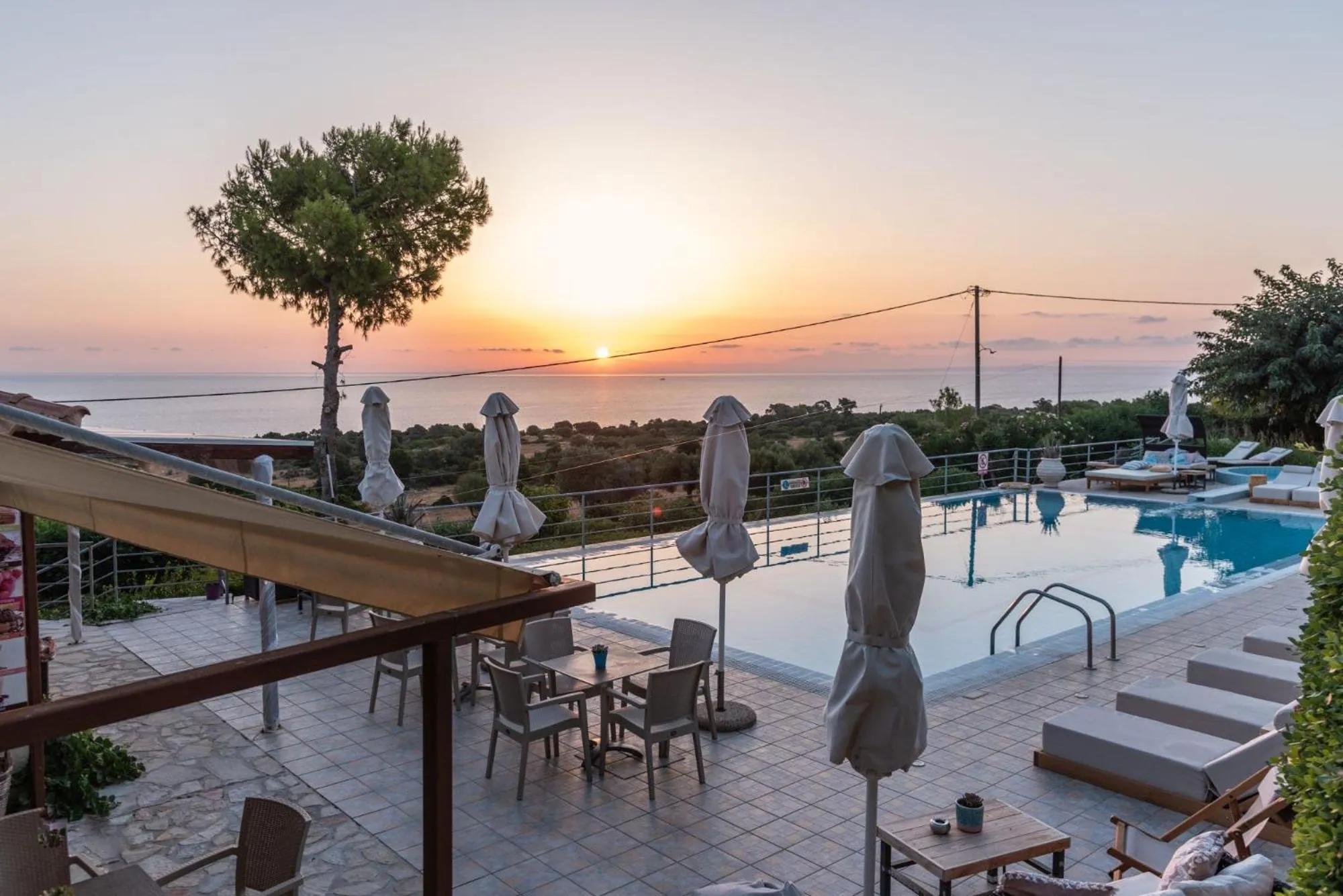 Swimming pool in Lithies Sea View Boutique Hotel