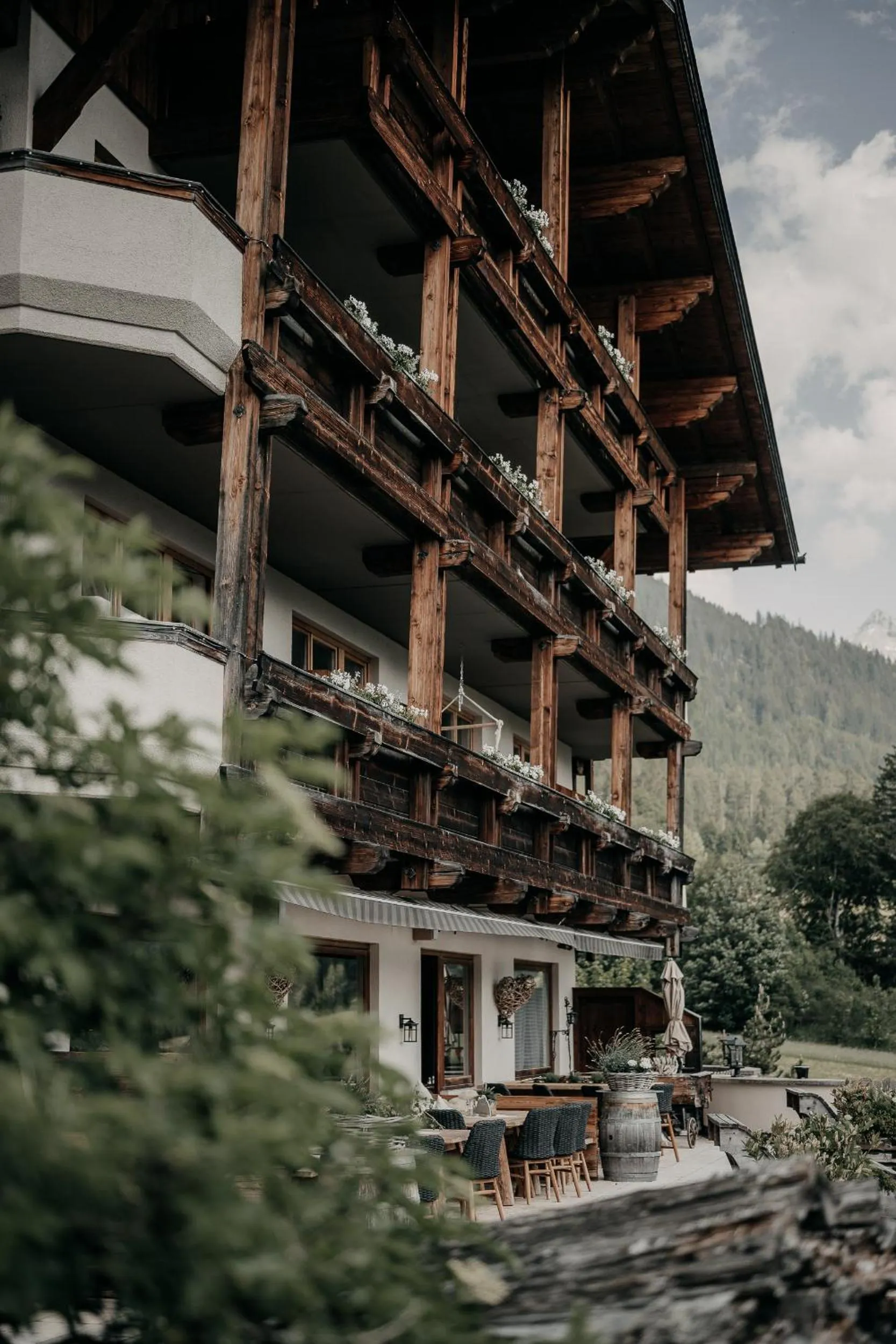 Balcony/Terrace in Alpenappartements Cristall