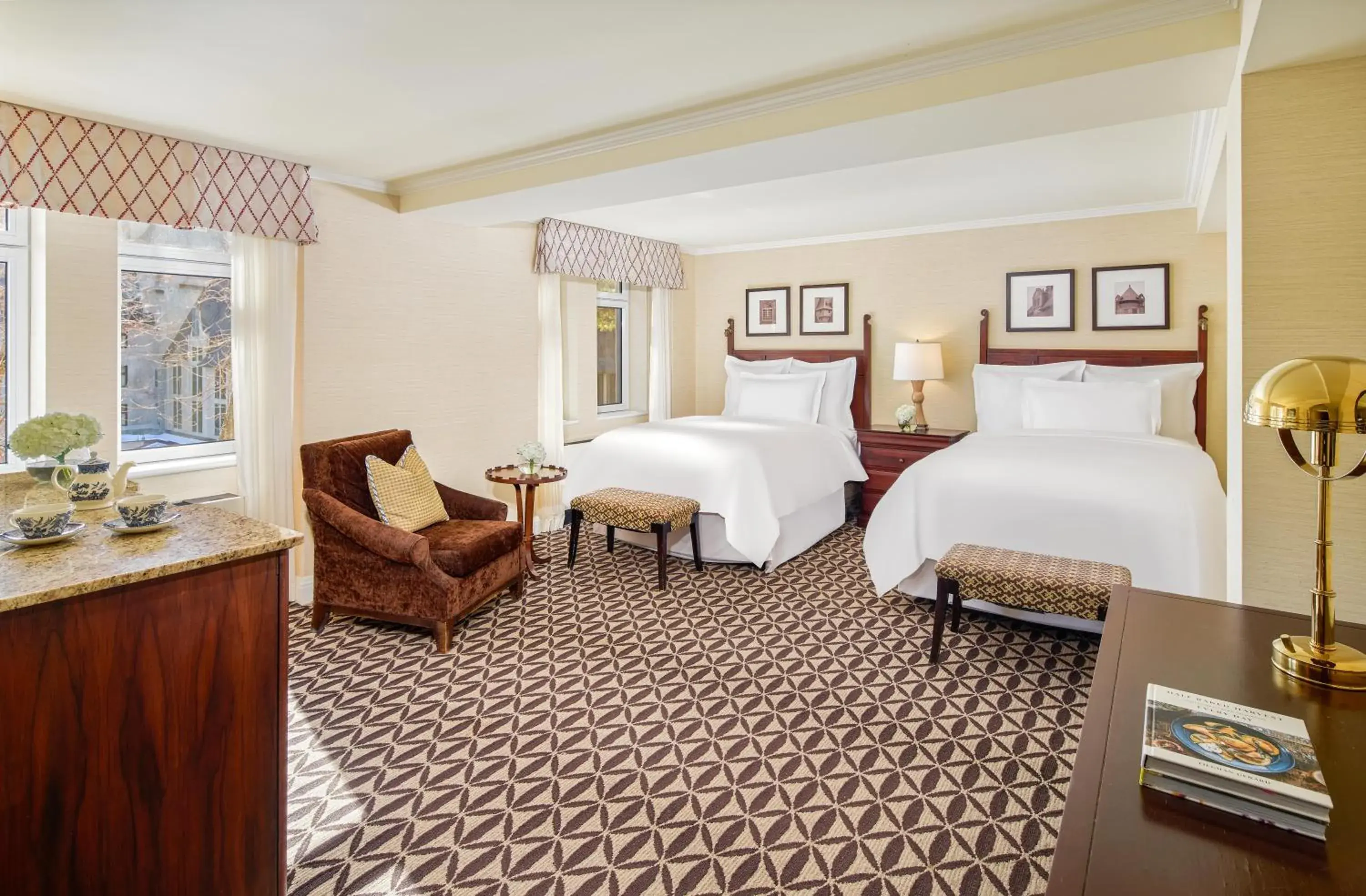 Deluxe Double Room with Two Double Beds and View in Fairmont Le Manoir Richelieu Deluxe Double Room with Two Double Beds and View in Fairmont Le Manoir Richelieu