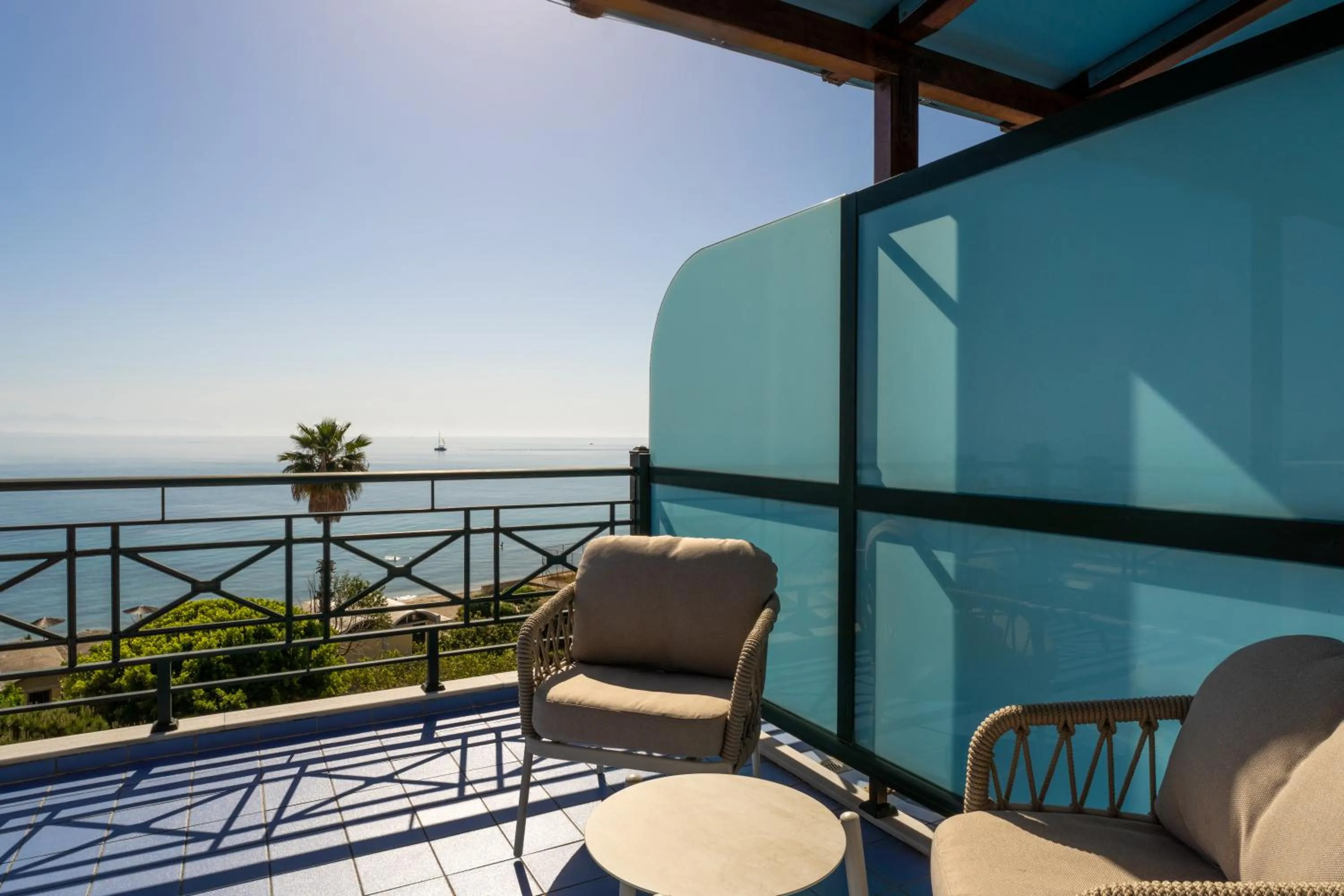 Patio in Plaza Hotel