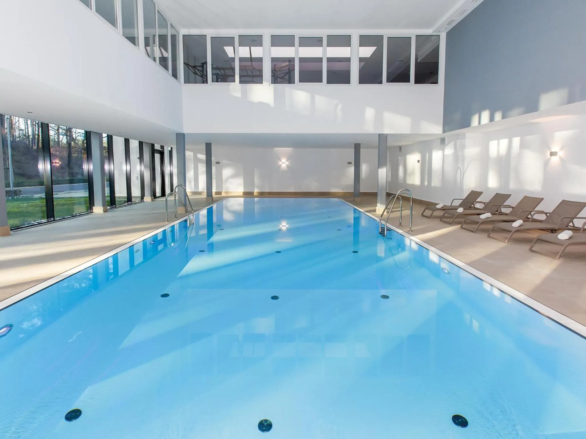 Pool view in DORMERO Strandhotel Rügen