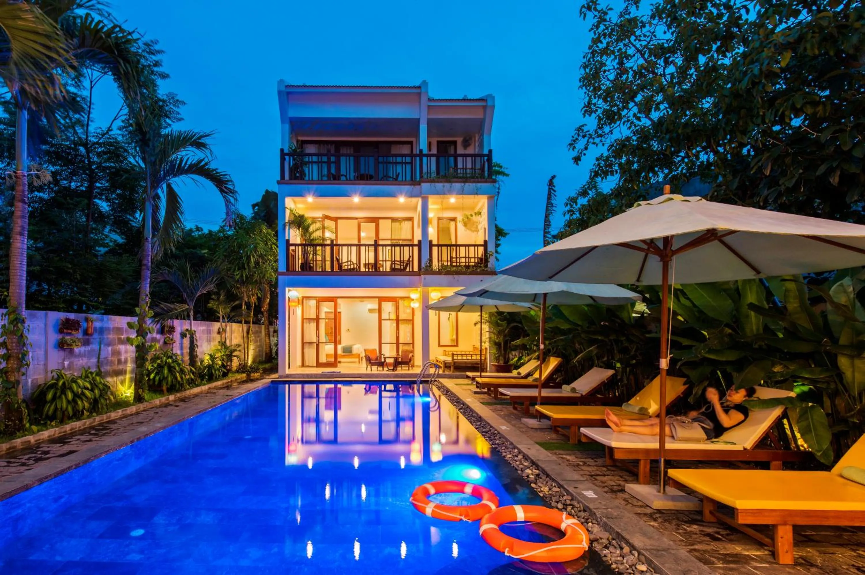 Pool view in Louis Villa Hoi An